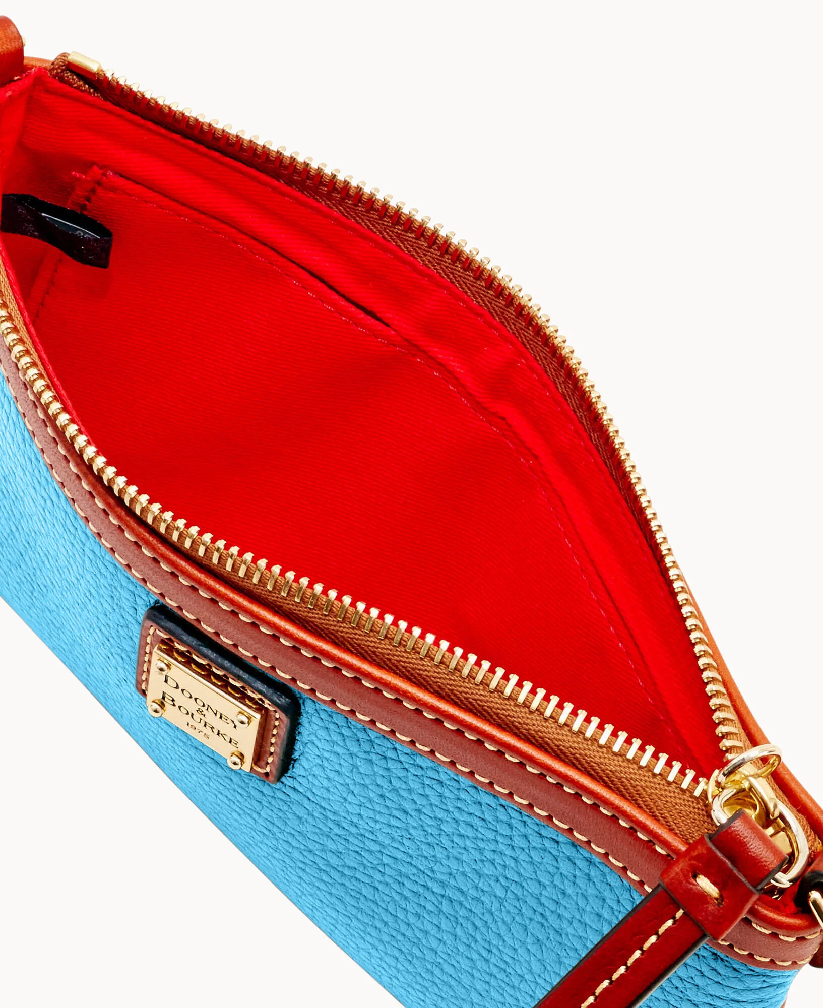 Pebble Grain Large Slim Wristlet - Image 45