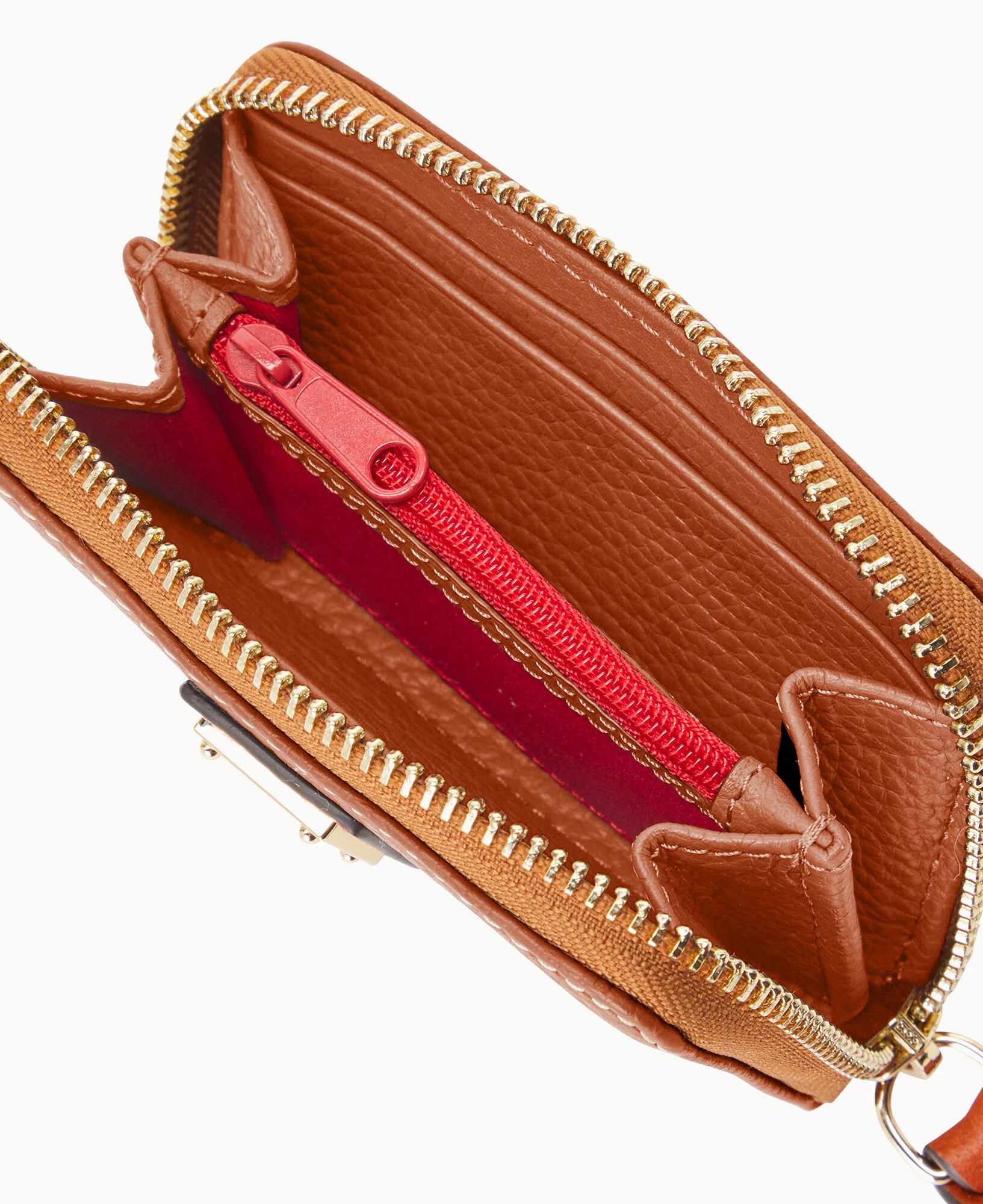 Pebble Grain Large Zip Around Credit Card Case - Image 39
