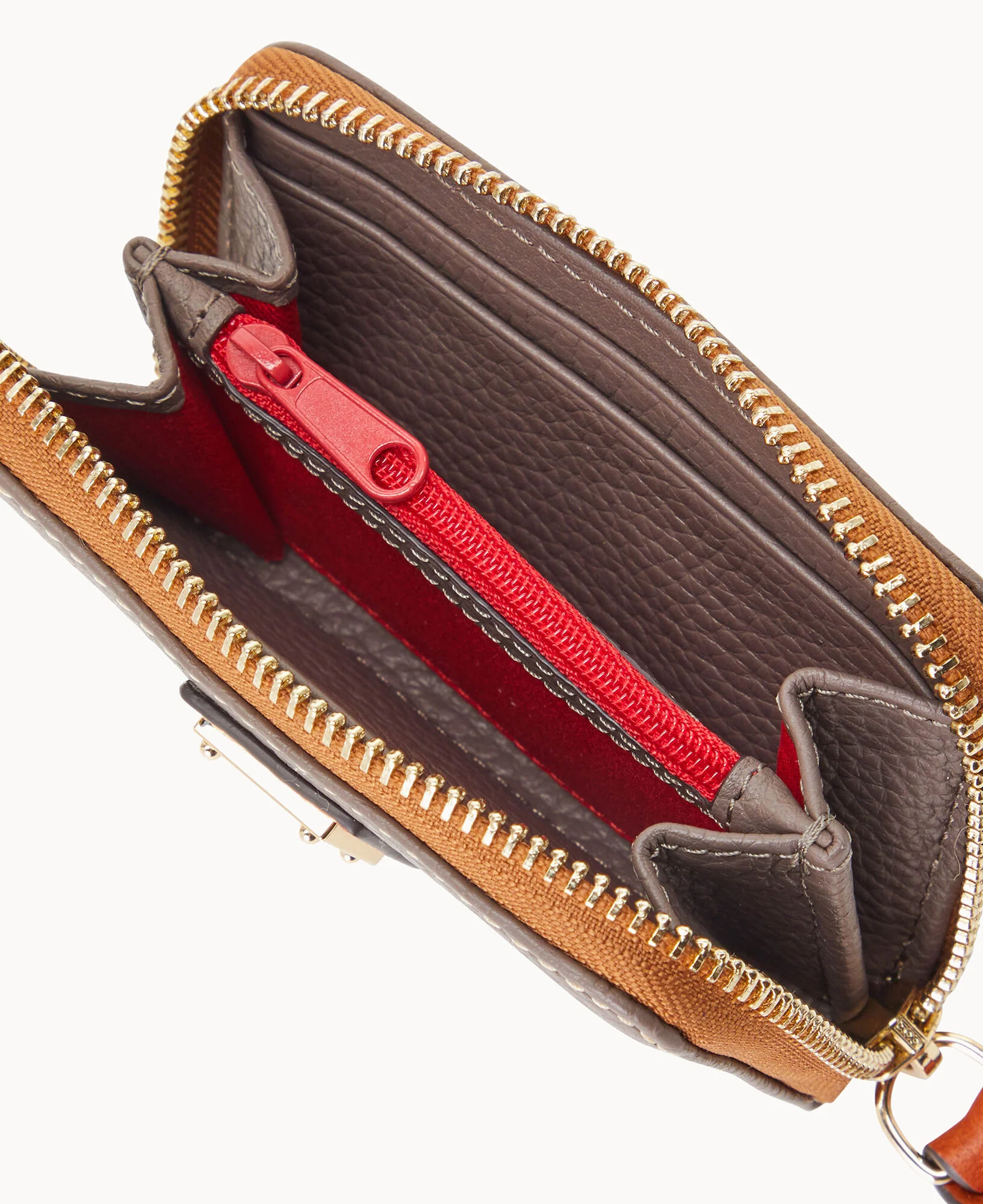 Pebble Grain Large Zip Around Credit Card Case - Image 51