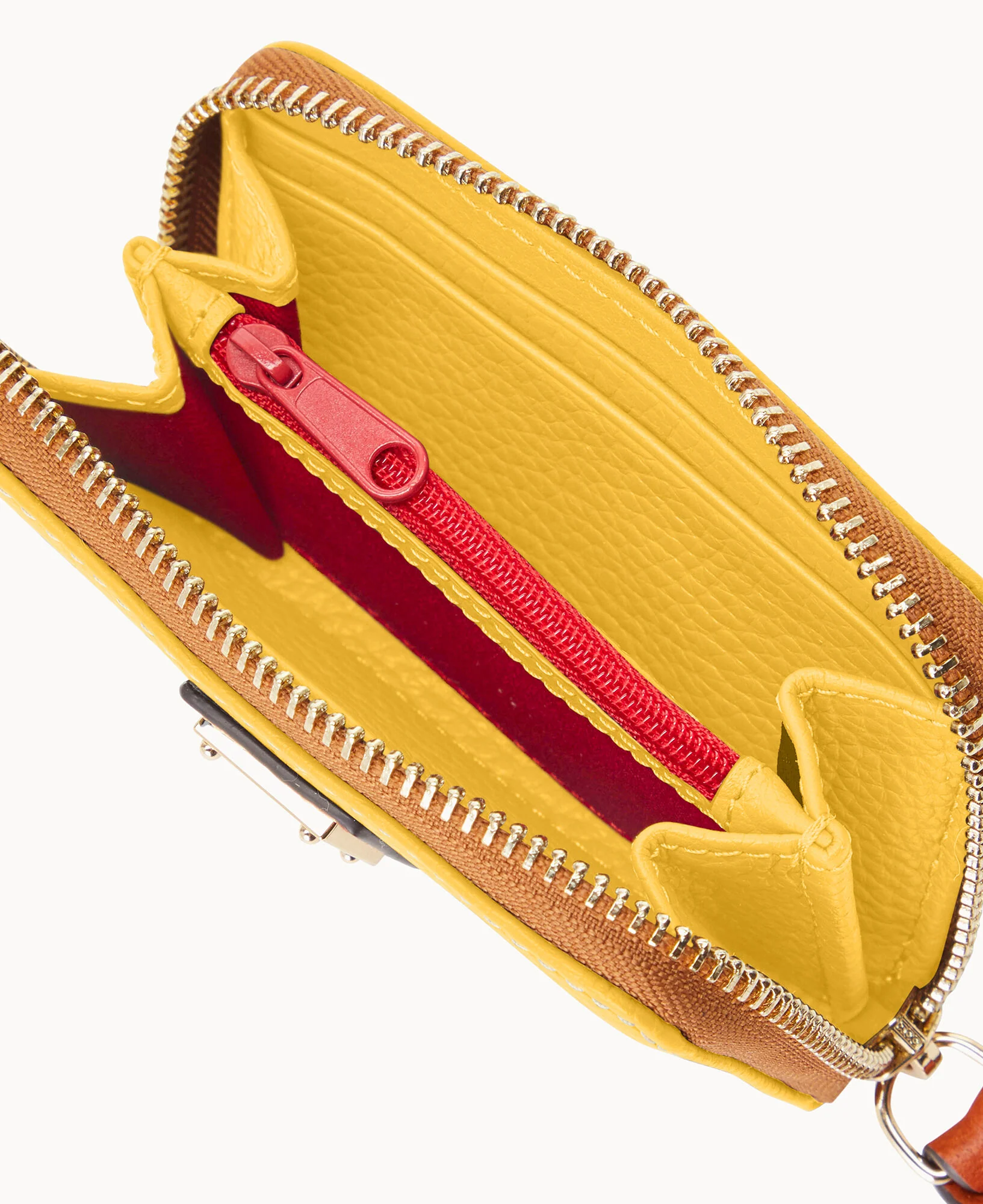 Pebble Grain Large Zip Around Credit Card Case - Image 57