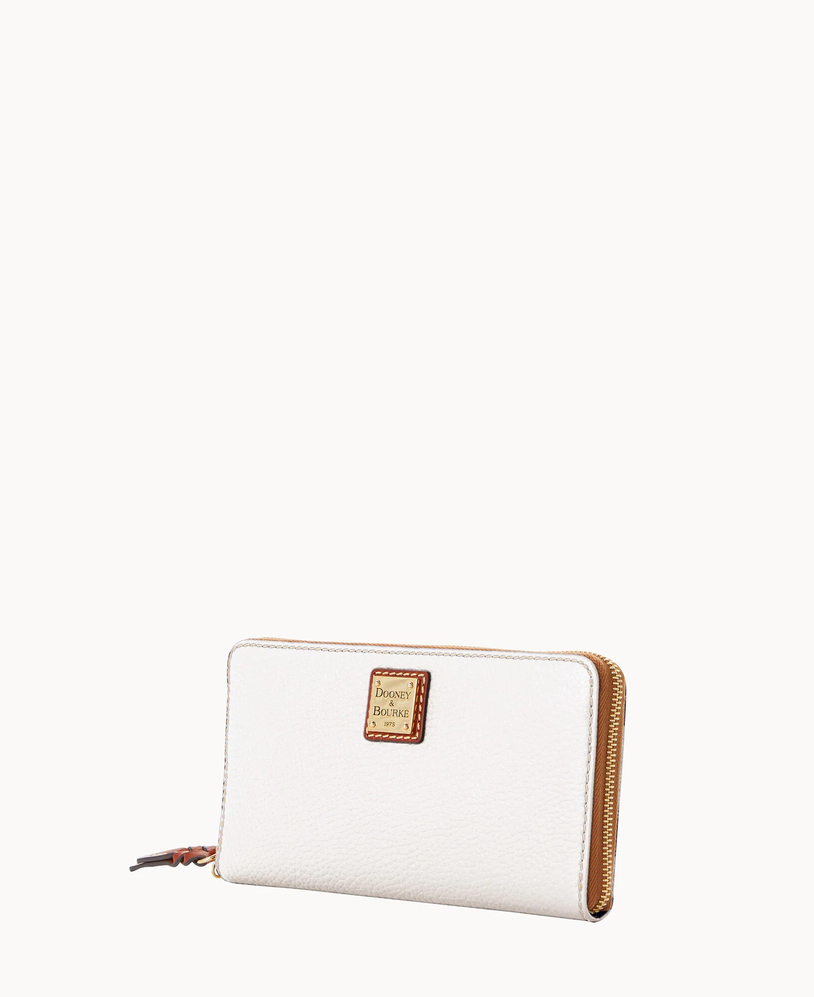 Pebble Grain Large Zip Around Wristlet Crossbody - Image 12