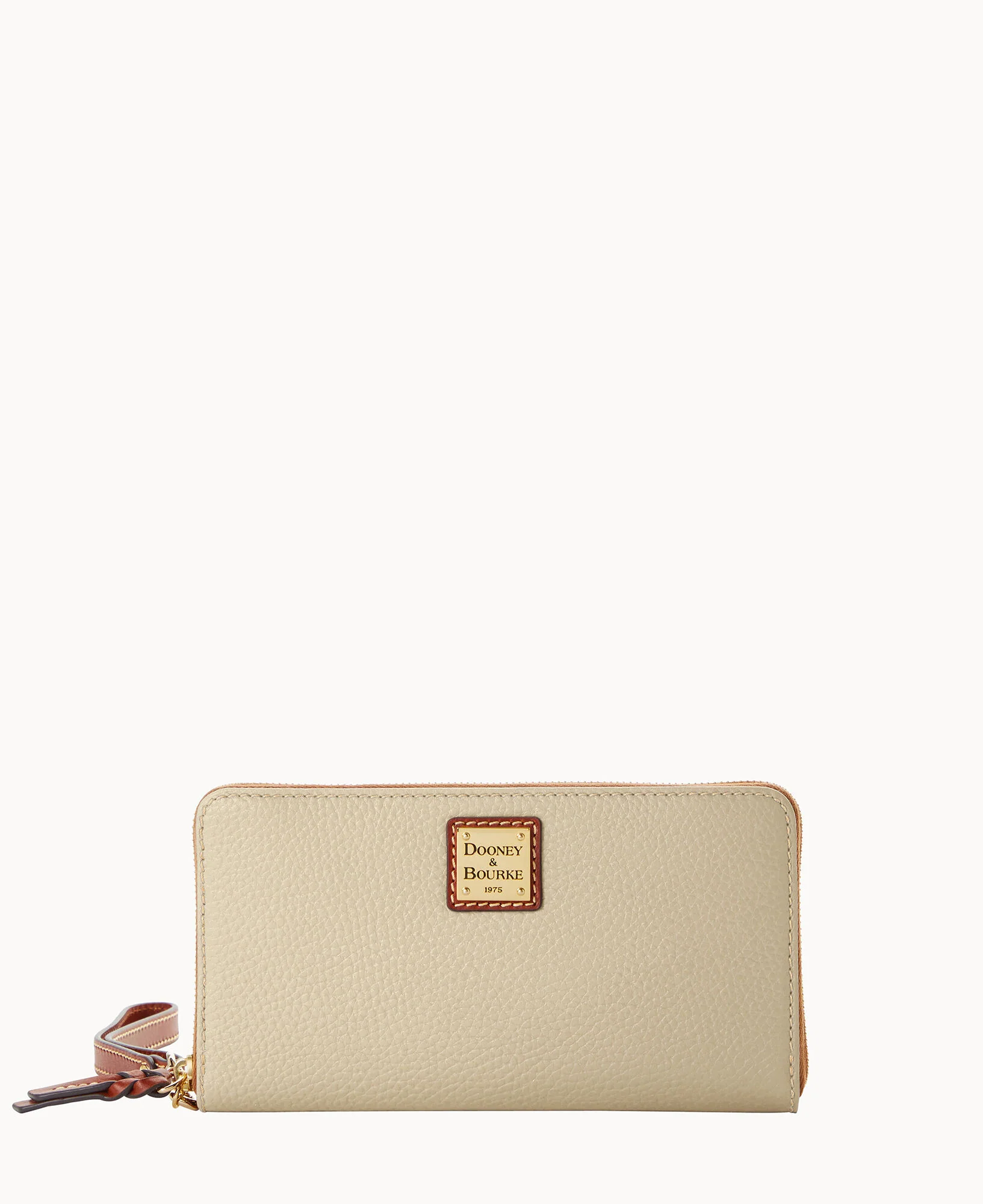Pebble Grain Large Zip Around Wristlet Crossbody - Image 16