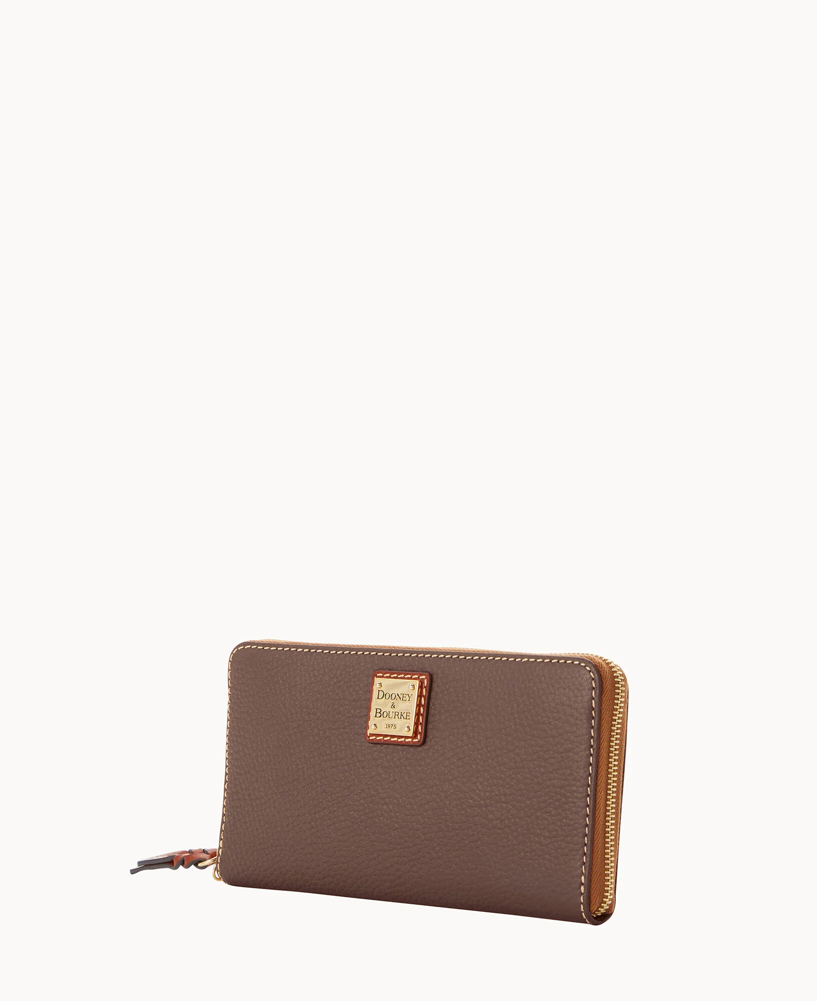 Pebble Grain Large Zip Around Wristlet Crossbody - Image 2