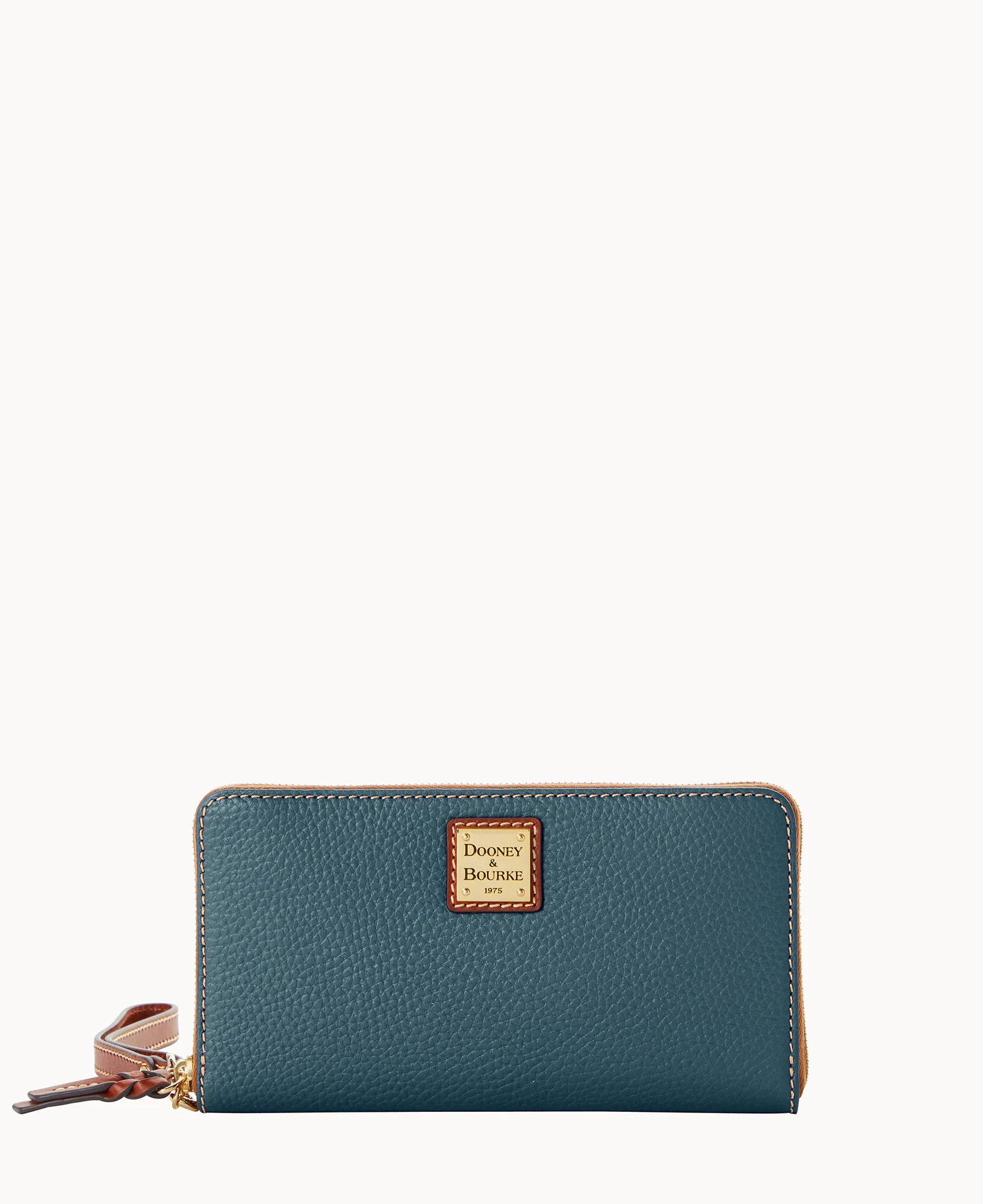 Pebble Grain Large Zip Around Wristlet Crossbody - Image 21