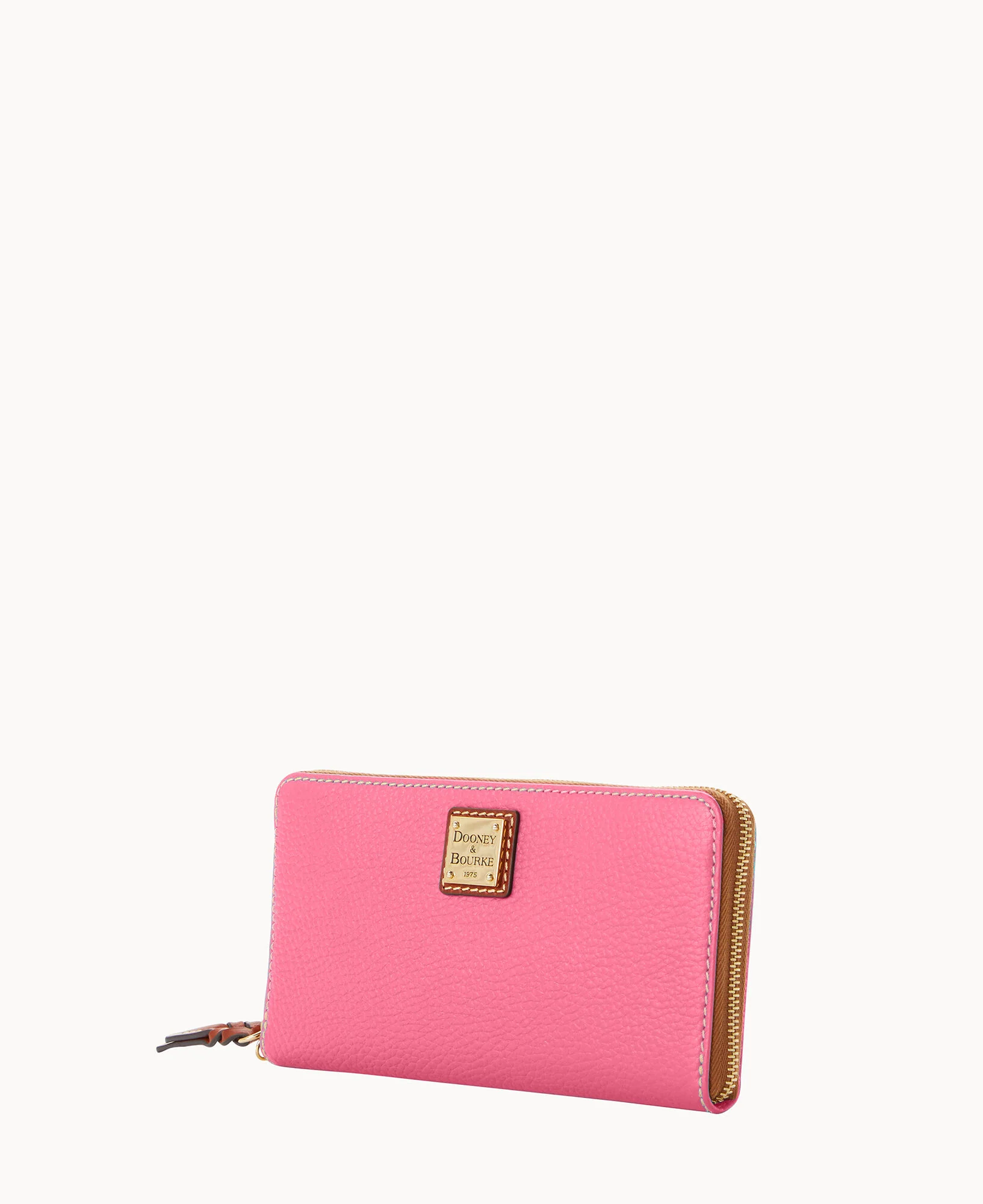 Pebble Grain Large Zip Around Wristlet Crossbody - Image 37