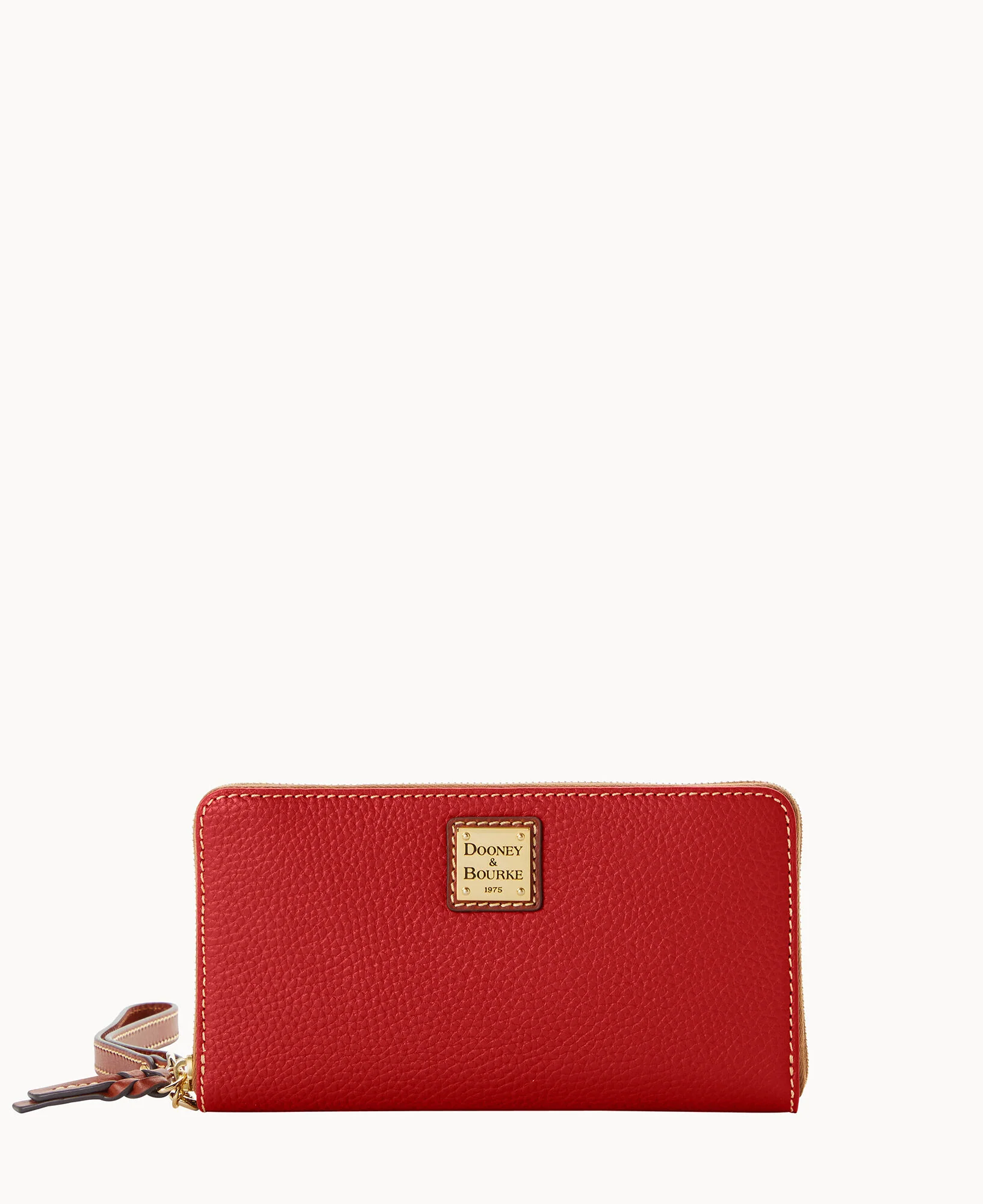 Pebble Grain Large Zip Around Wristlet Crossbody - Image 51