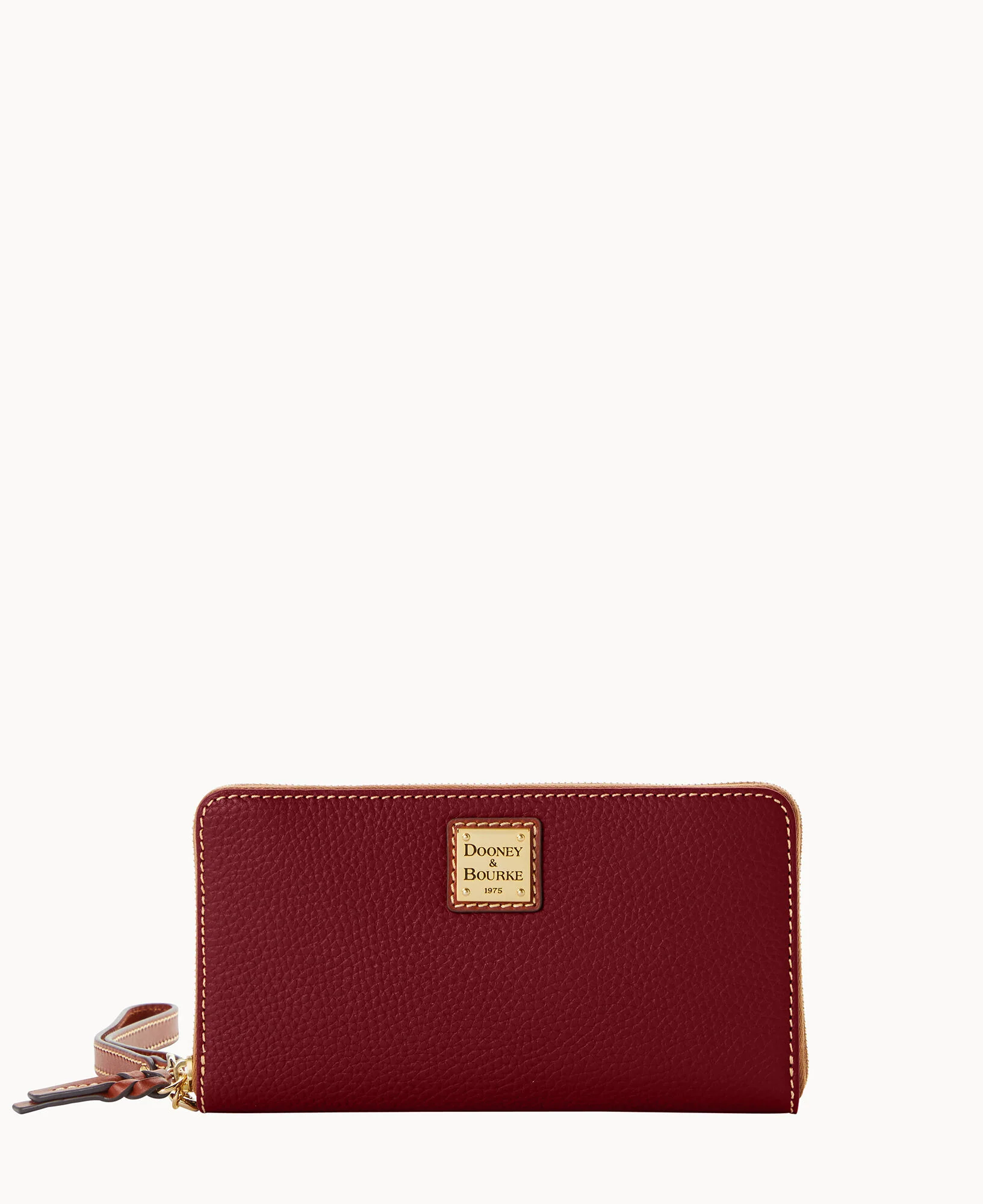 Pebble Grain Large Zip Around Wristlet Crossbody - Image 61