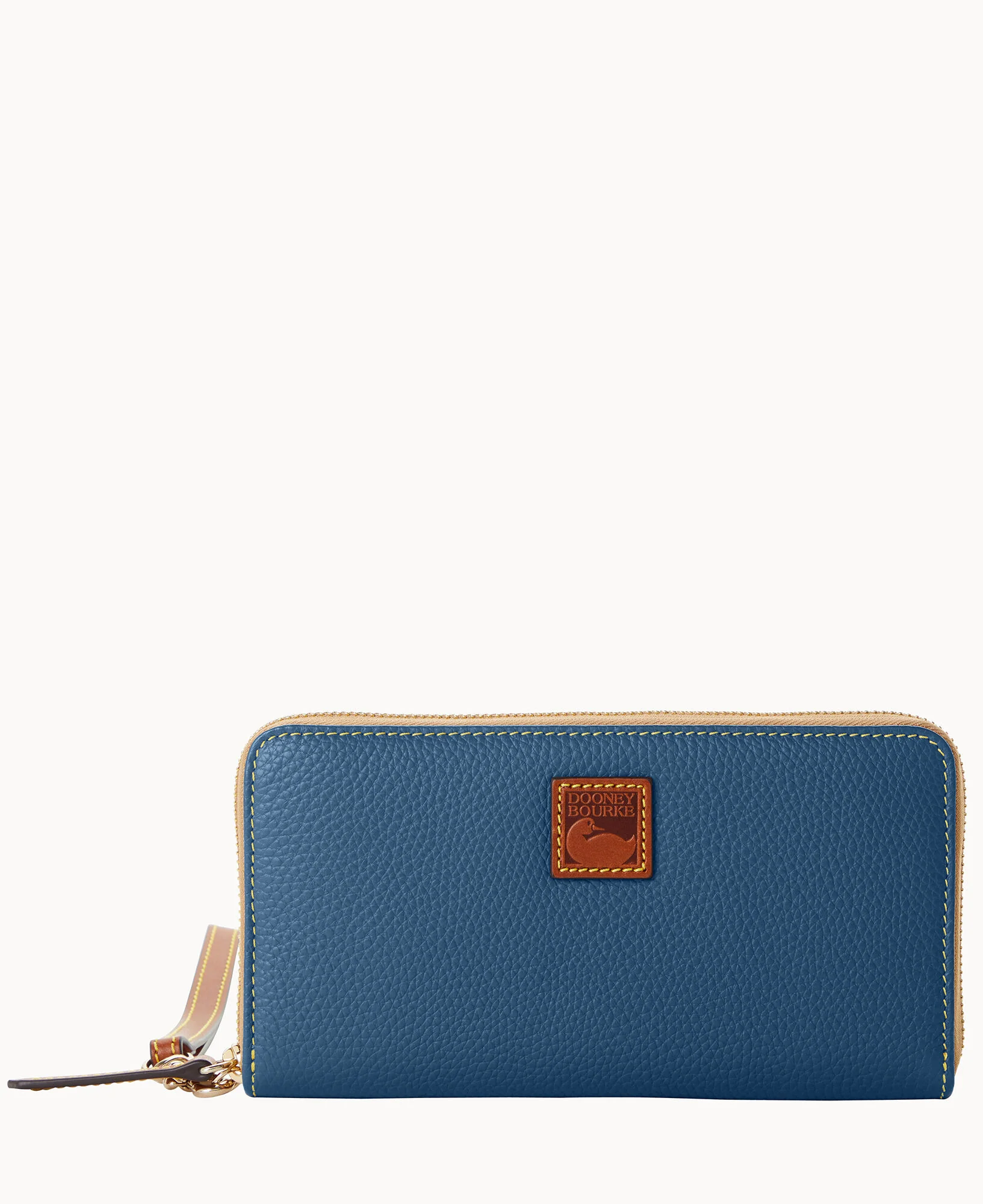Pebble Grain Large Zip Around Wristlet - Image 34