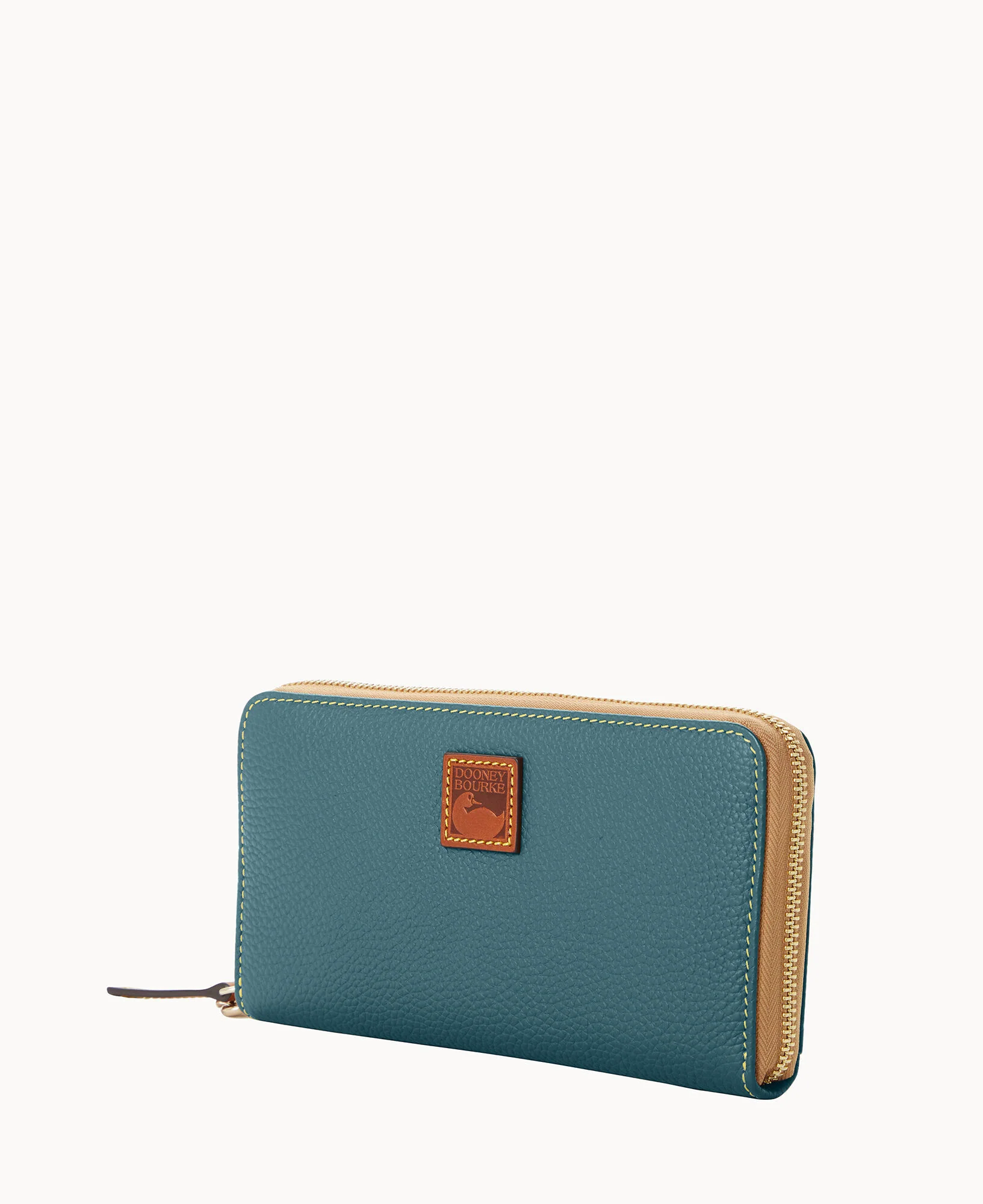 Pebble Grain Large Zip Around Wristlet - Image 38