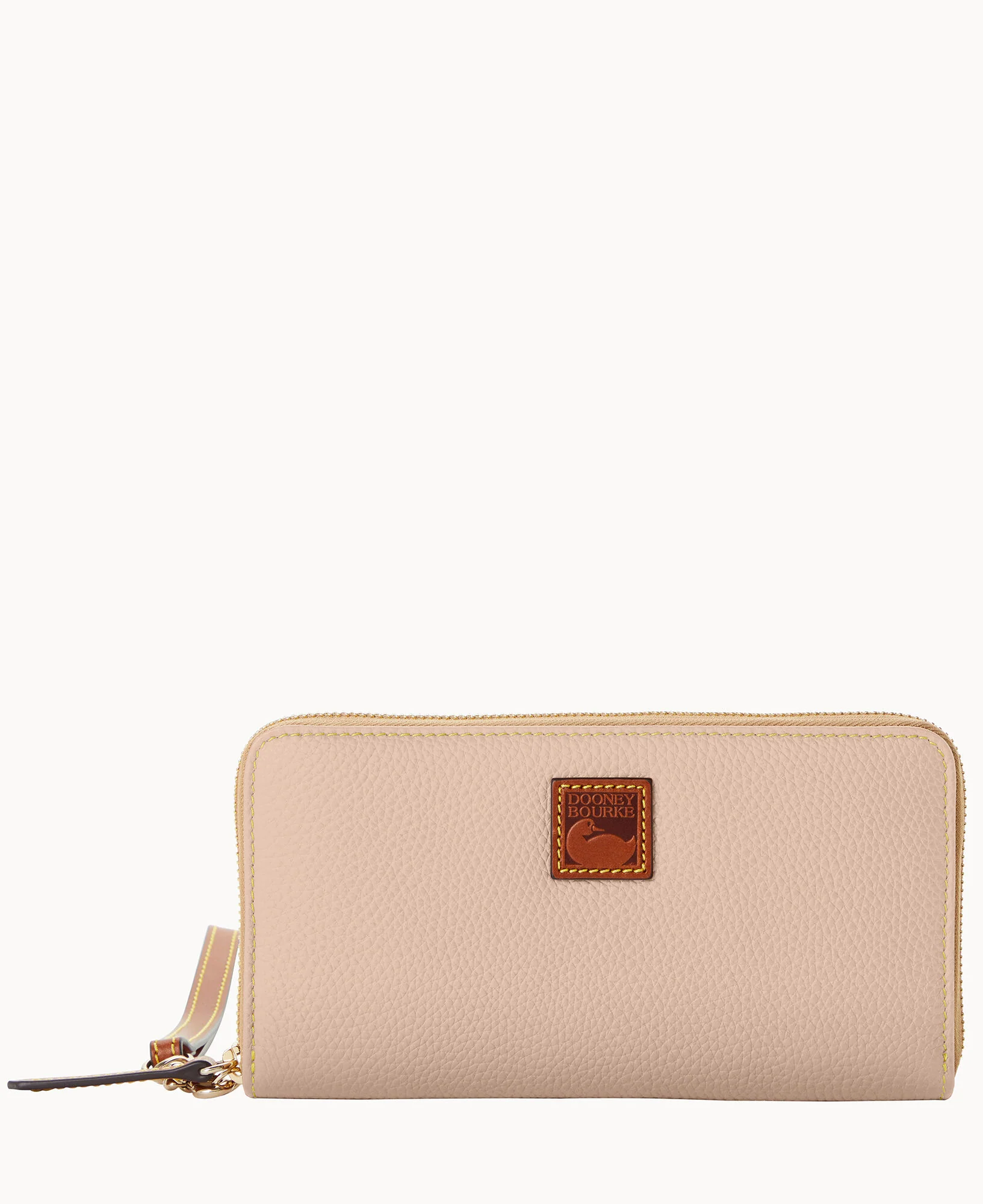 Pebble Grain Large Zip Around Wristlet - Image 46