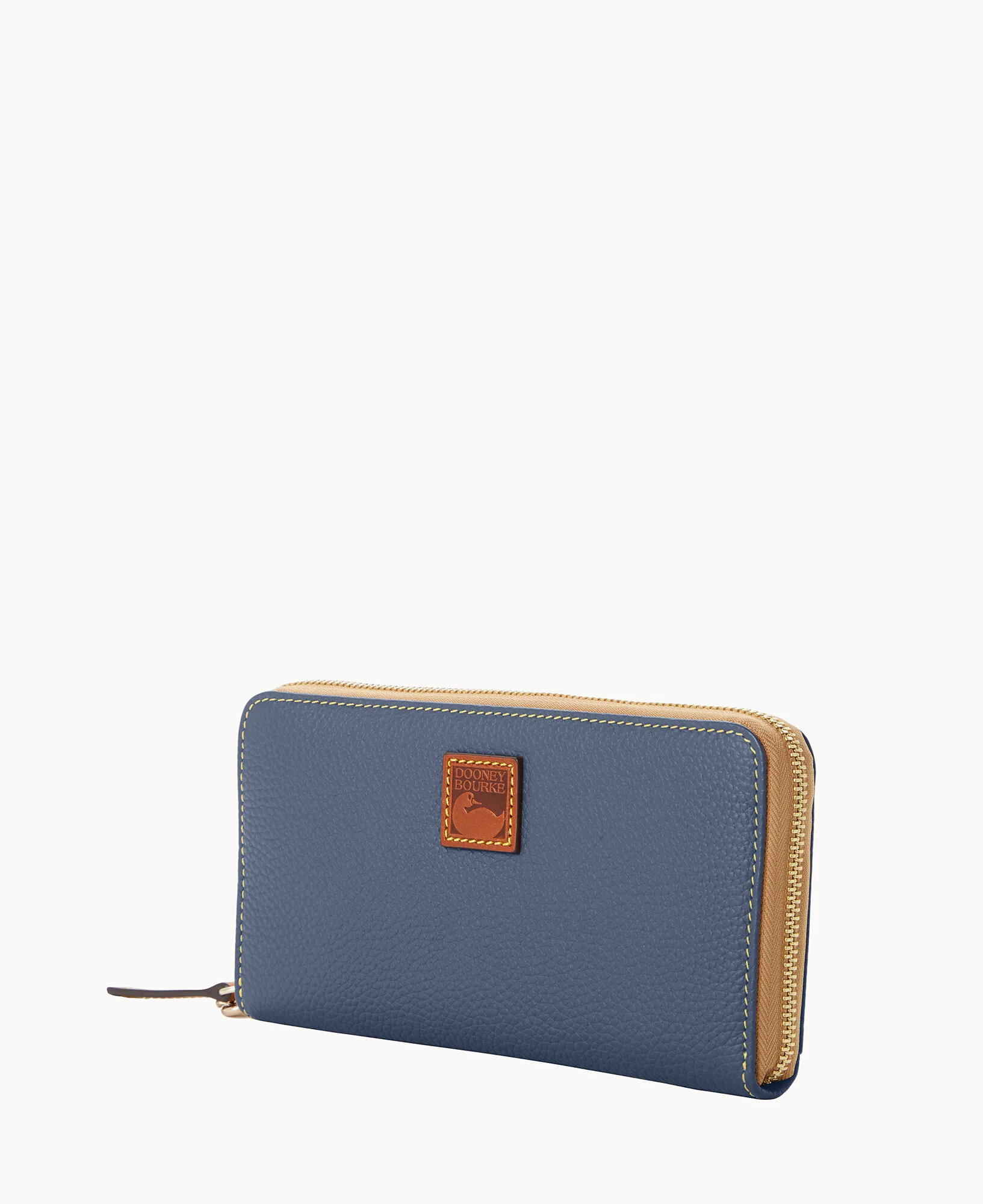 Pebble Grain Large Zip Around Wristlet - Image 50