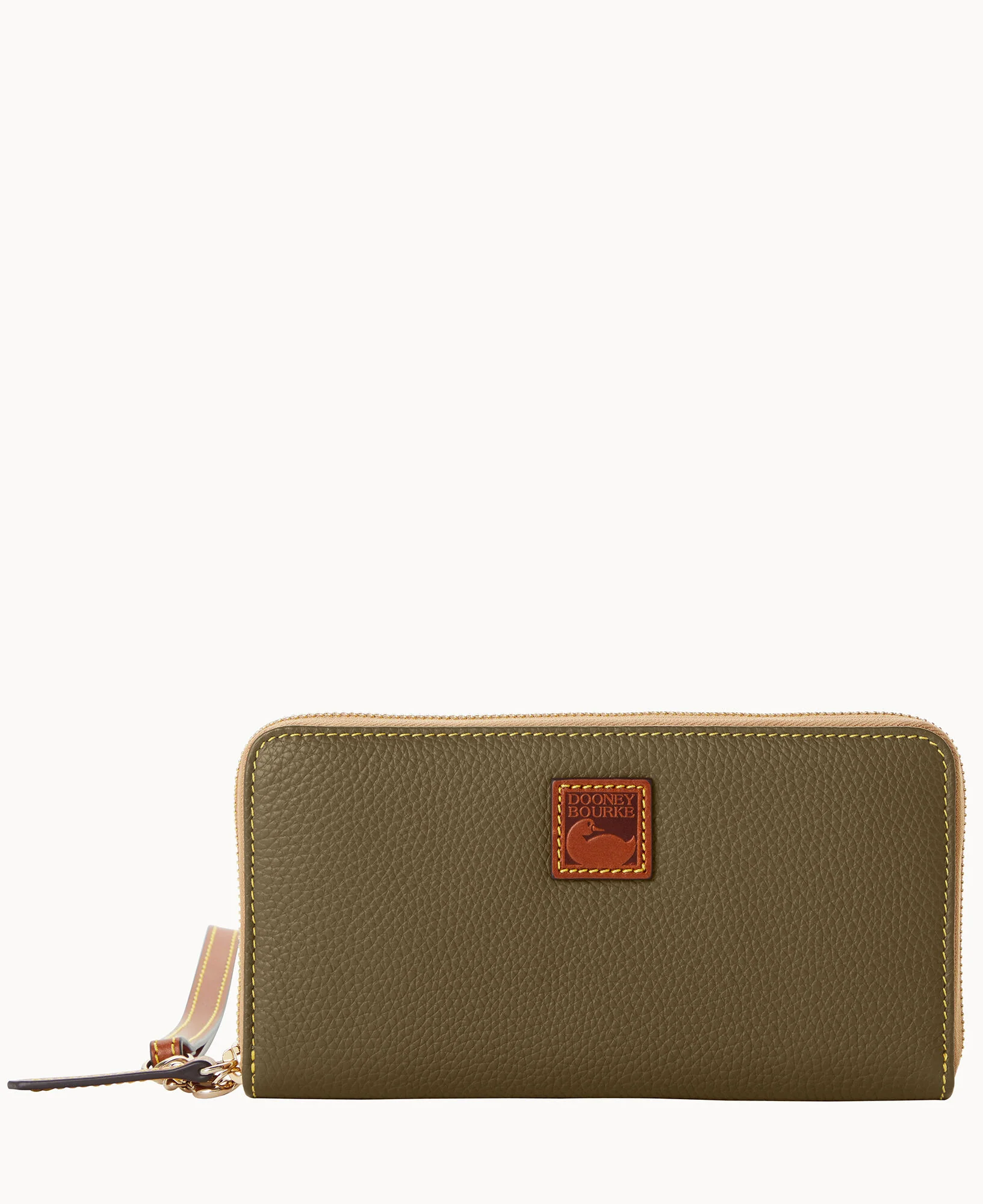 Pebble Grain Large Zip Around Wristlet - Image 52