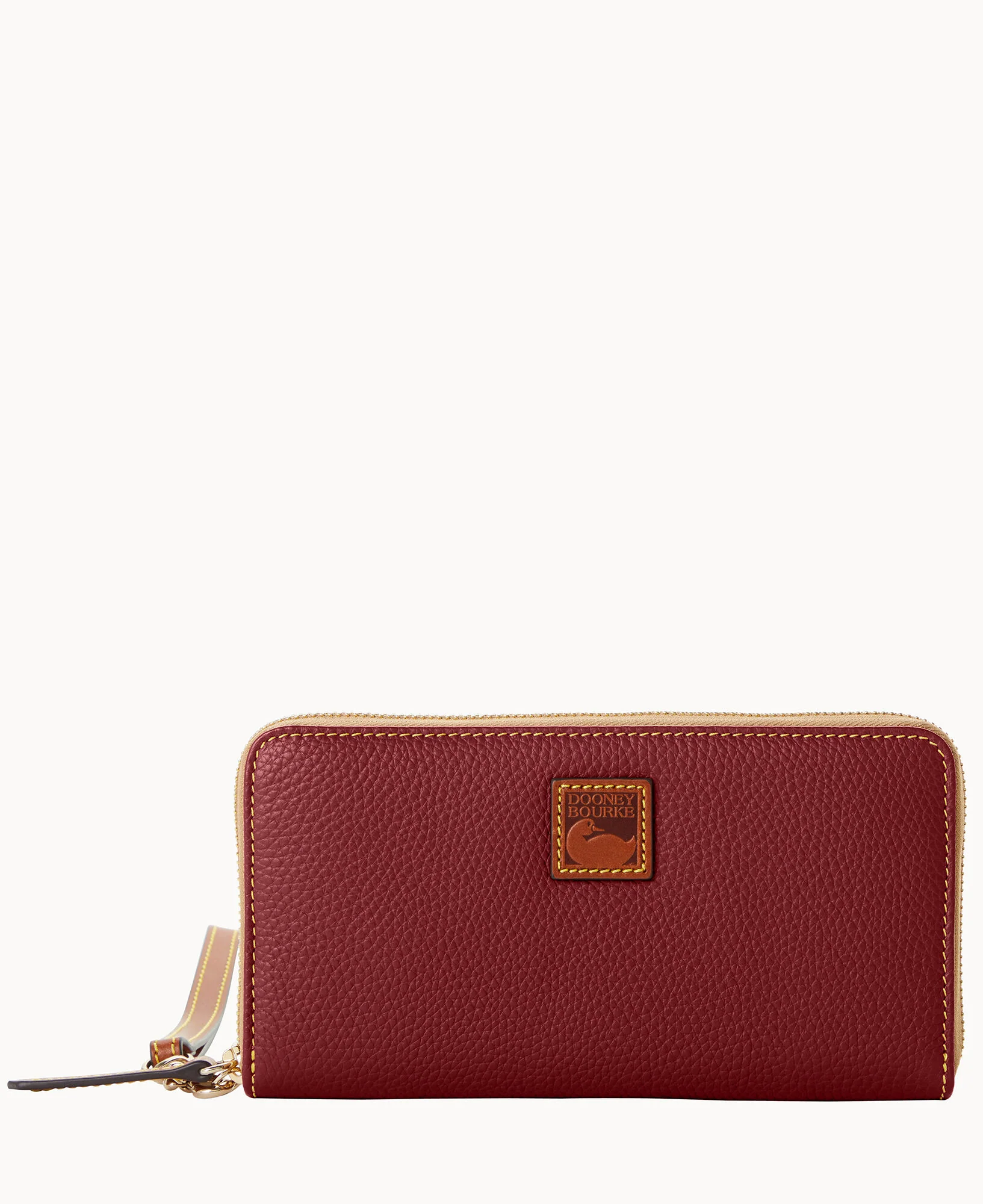 Pebble Grain Large Zip Around Wristlet - Image 55