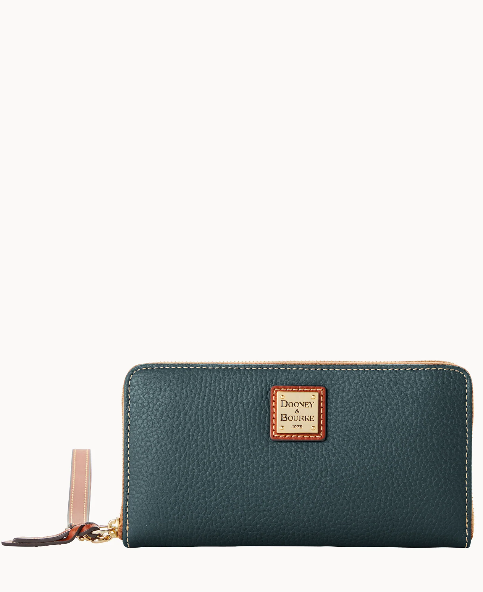 Pebble Grain Large Zip Around Wristlet - Image 37