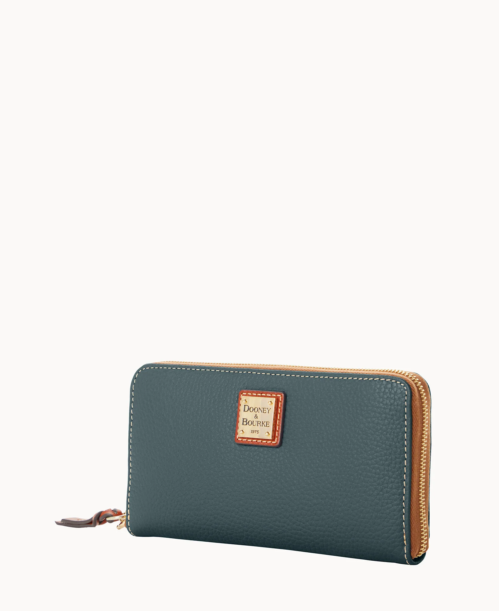 Pebble Grain Large Zip Around Wristlet - Image 38