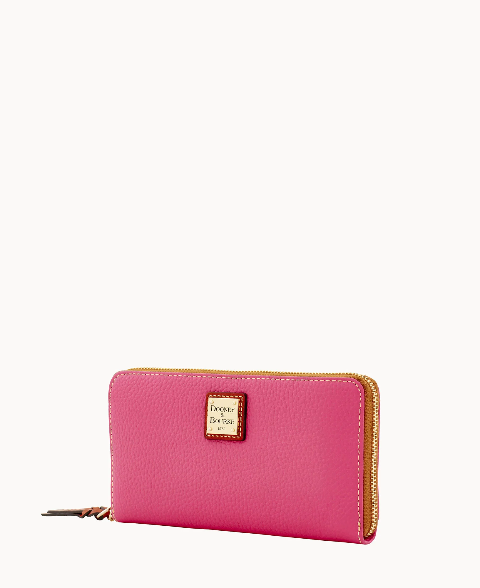 Pebble Grain Large Zip Around Wristlet - Image 56