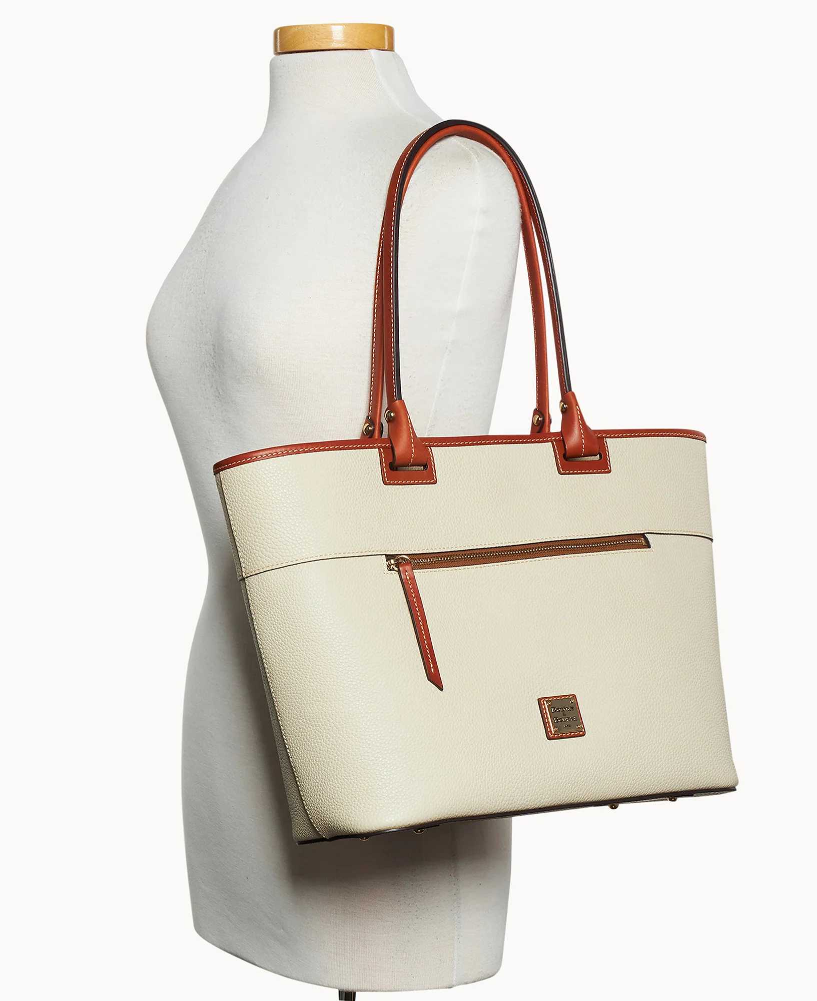 Pebble Grain Large Zip Tote - Image 16