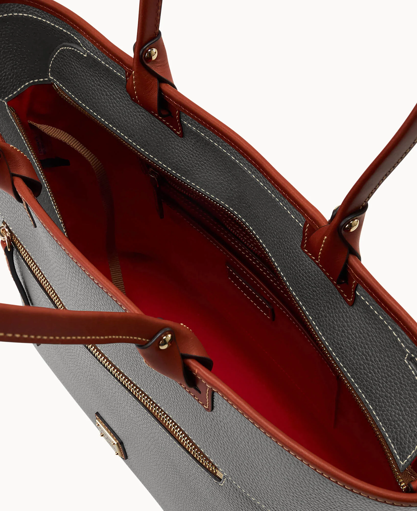 Pebble Grain Large Zip Tote - Image 39