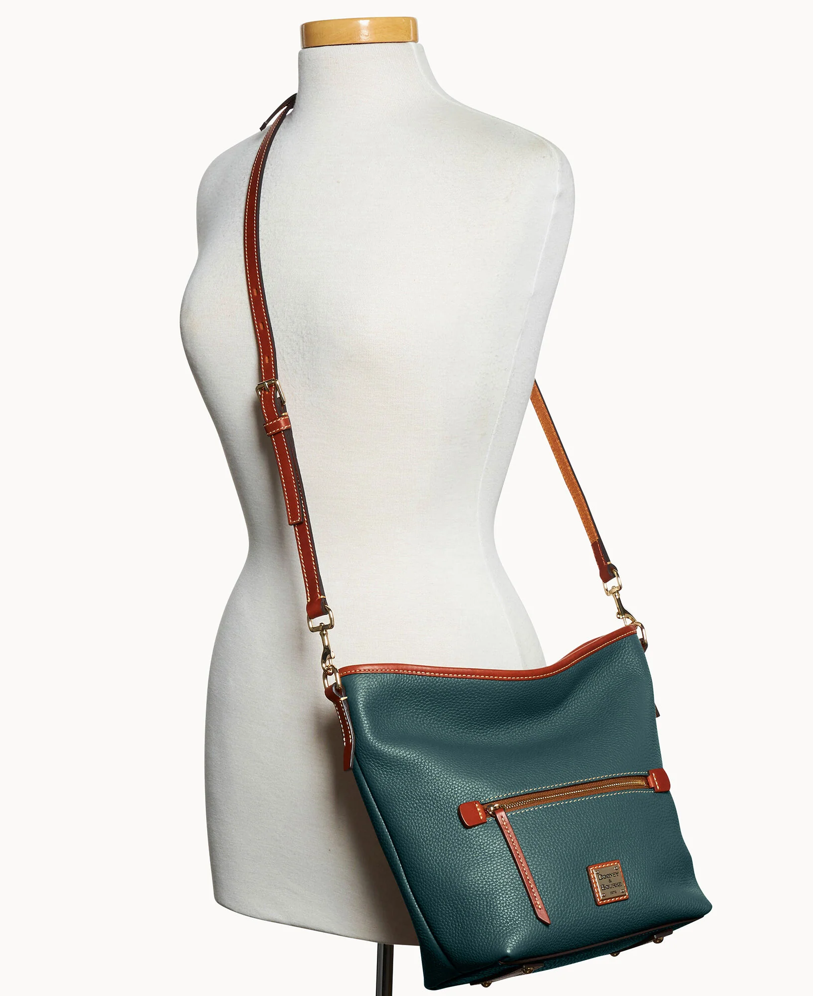 Pebble Grain Small Hobo Crossbody - Image 20