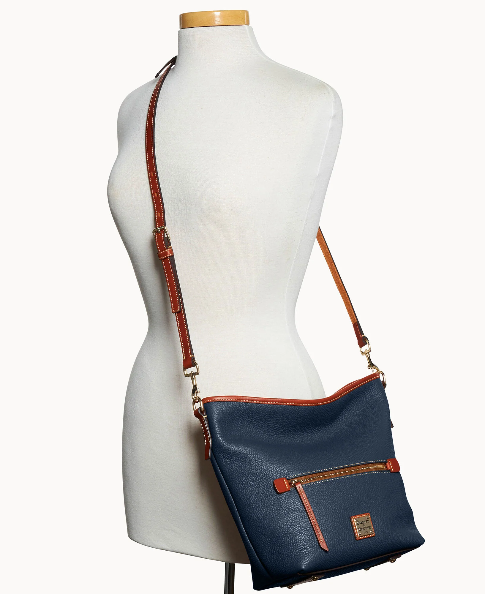 Pebble Grain Small Hobo Crossbody - Image 28
