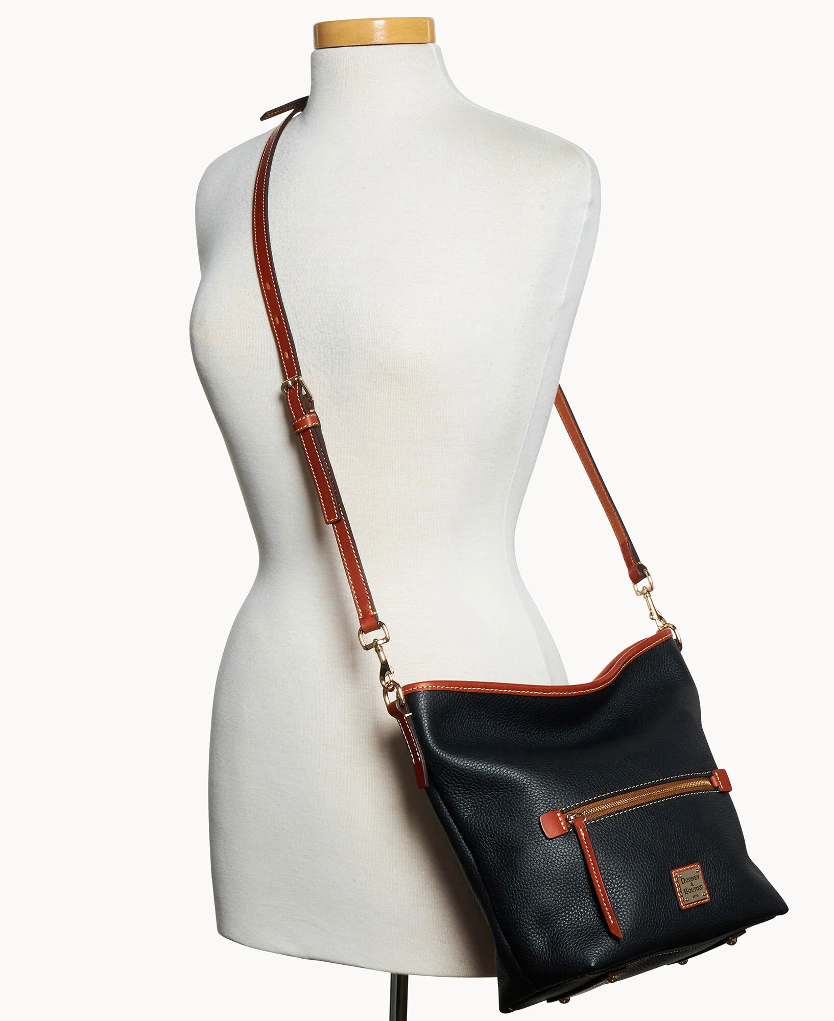 Pebble Grain Small Hobo Crossbody - Image 4