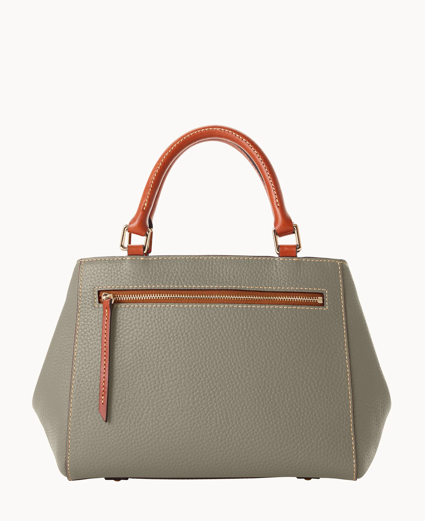 Pebble Grain Small Zip Satchel - Image 104