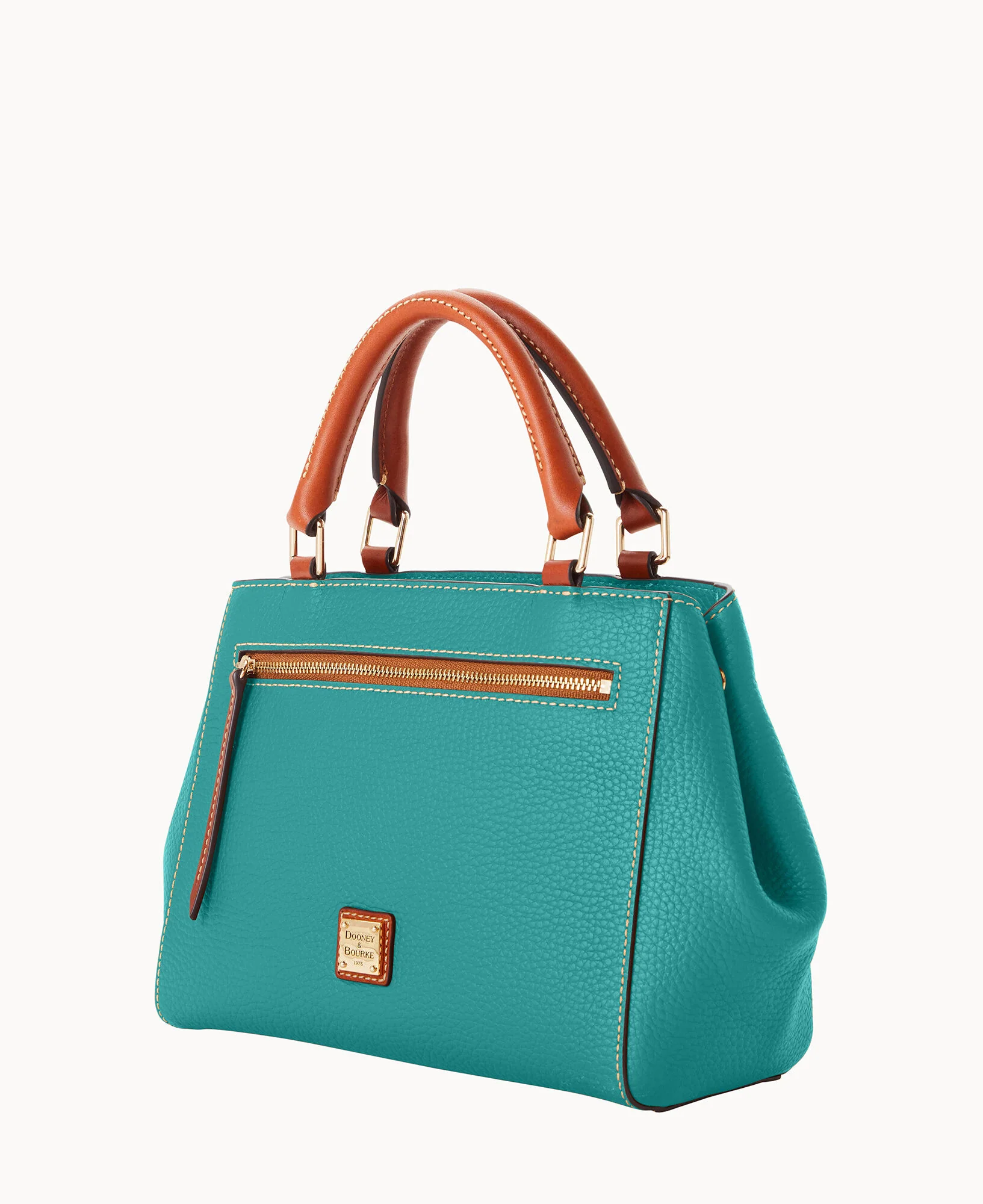 Pebble Grain Small Zip Satchel - Image 107