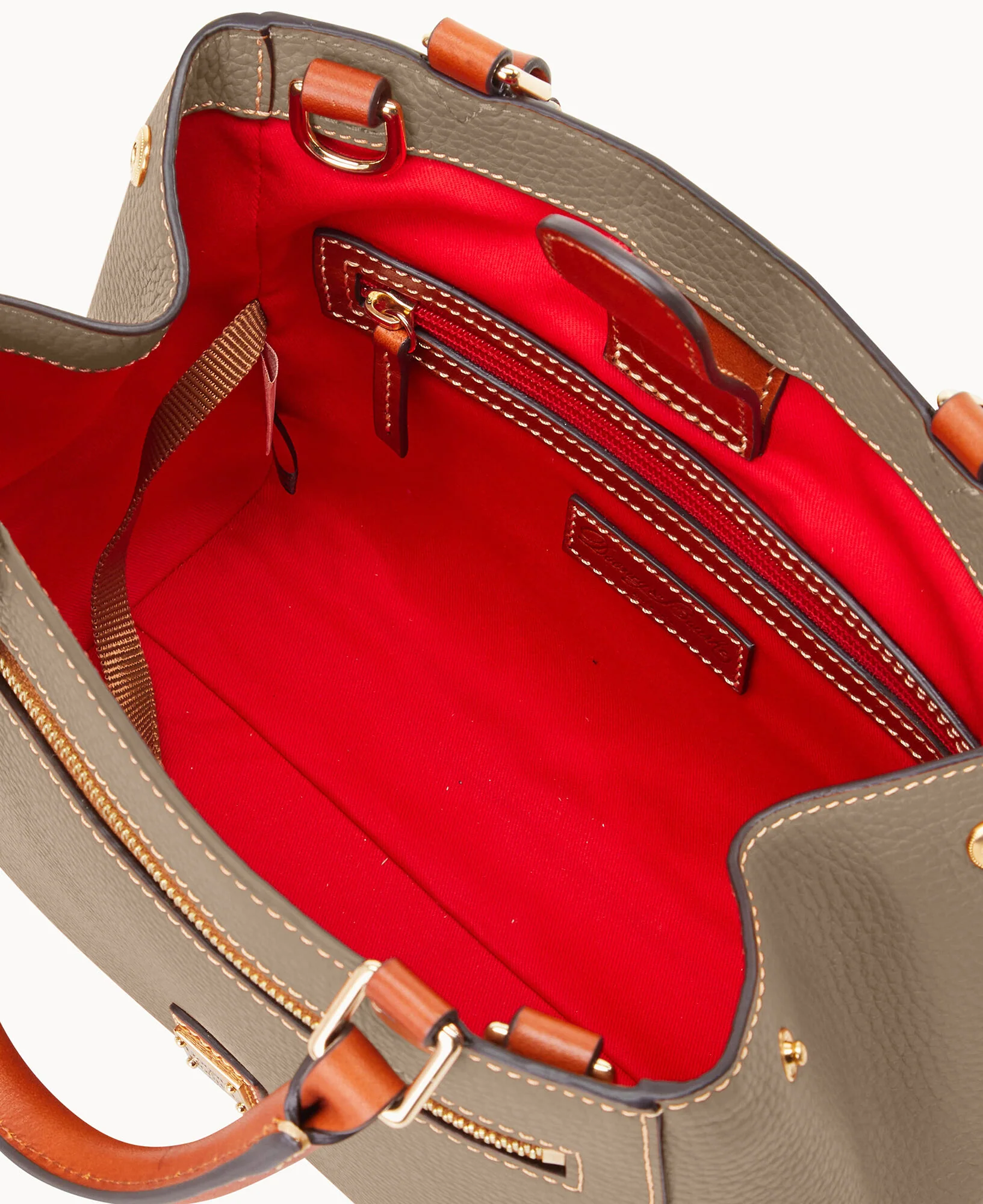 Pebble Grain Small Zip Satchel - Image 118