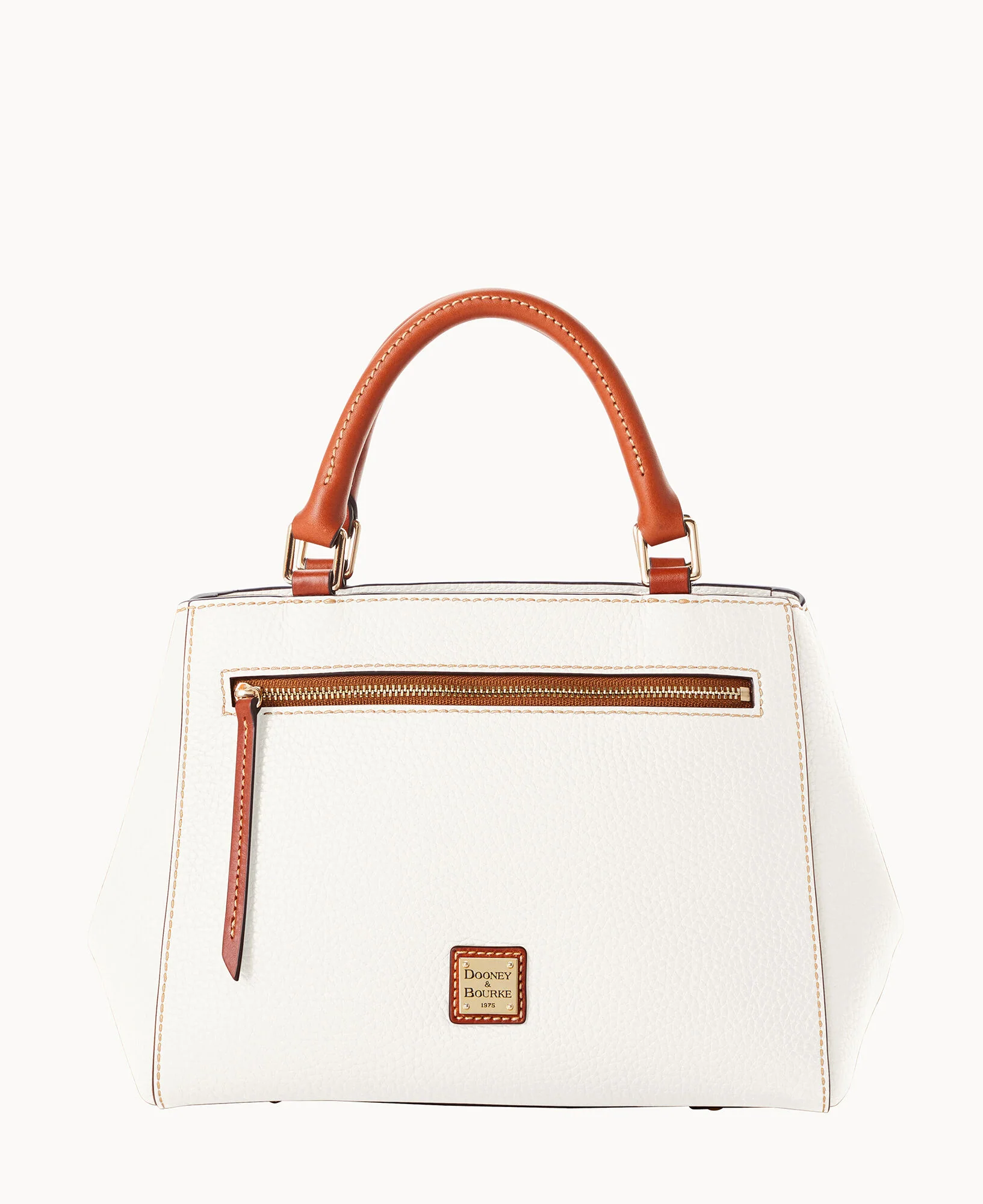 Pebble Grain Small Zip Satchel - Image 121