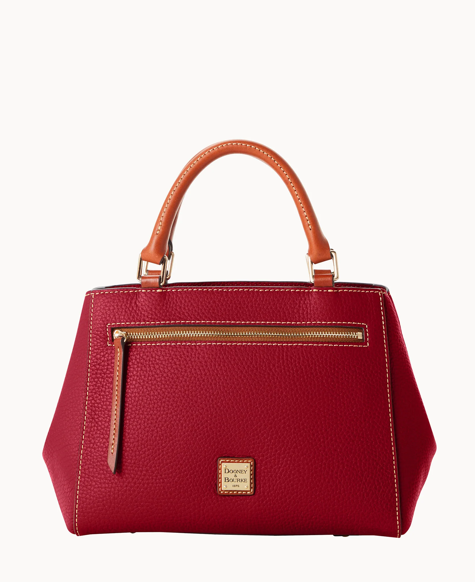 Pebble Grain Small Zip Satchel - Image 126