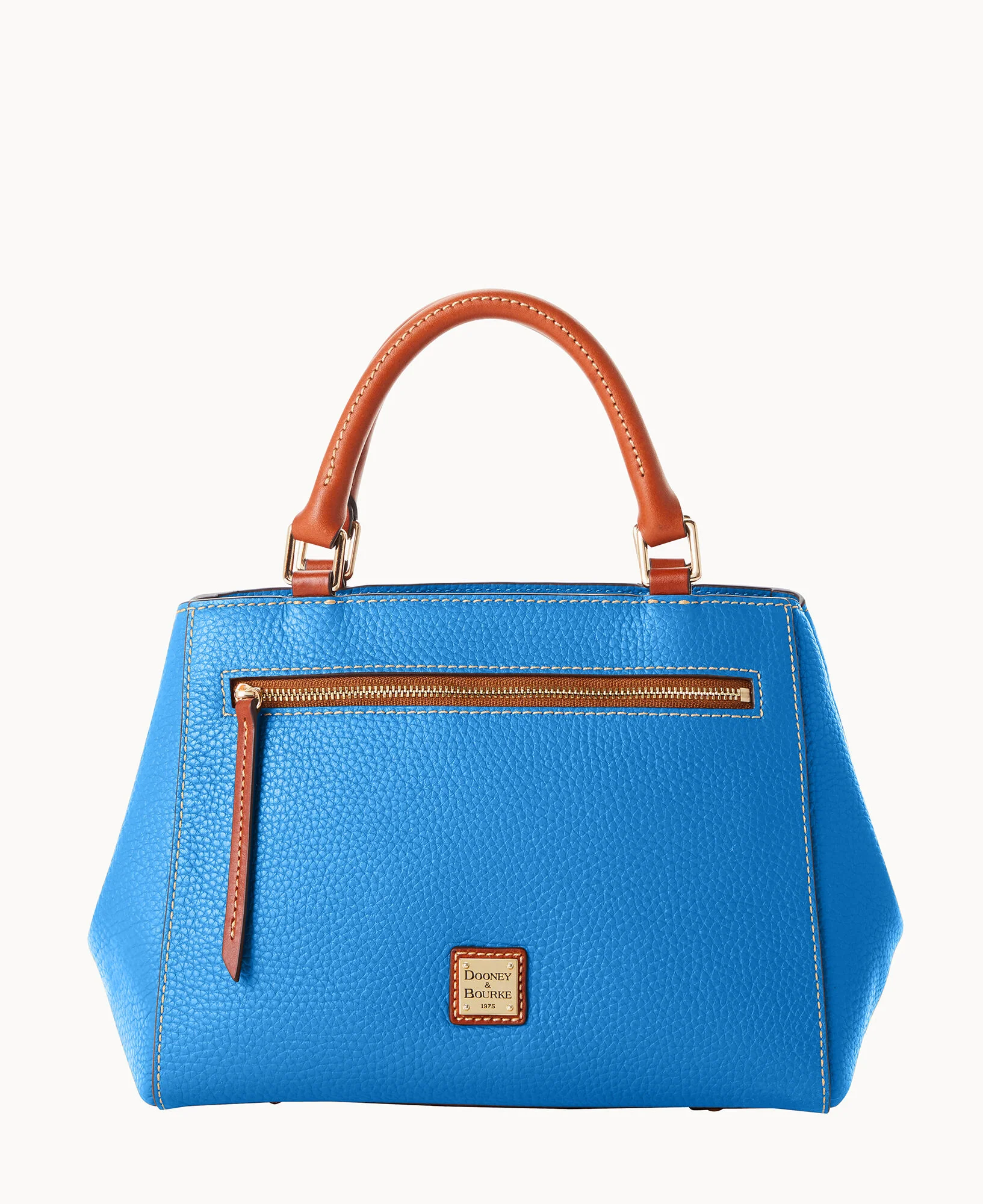 Pebble Grain Small Zip Satchel - Image 131
