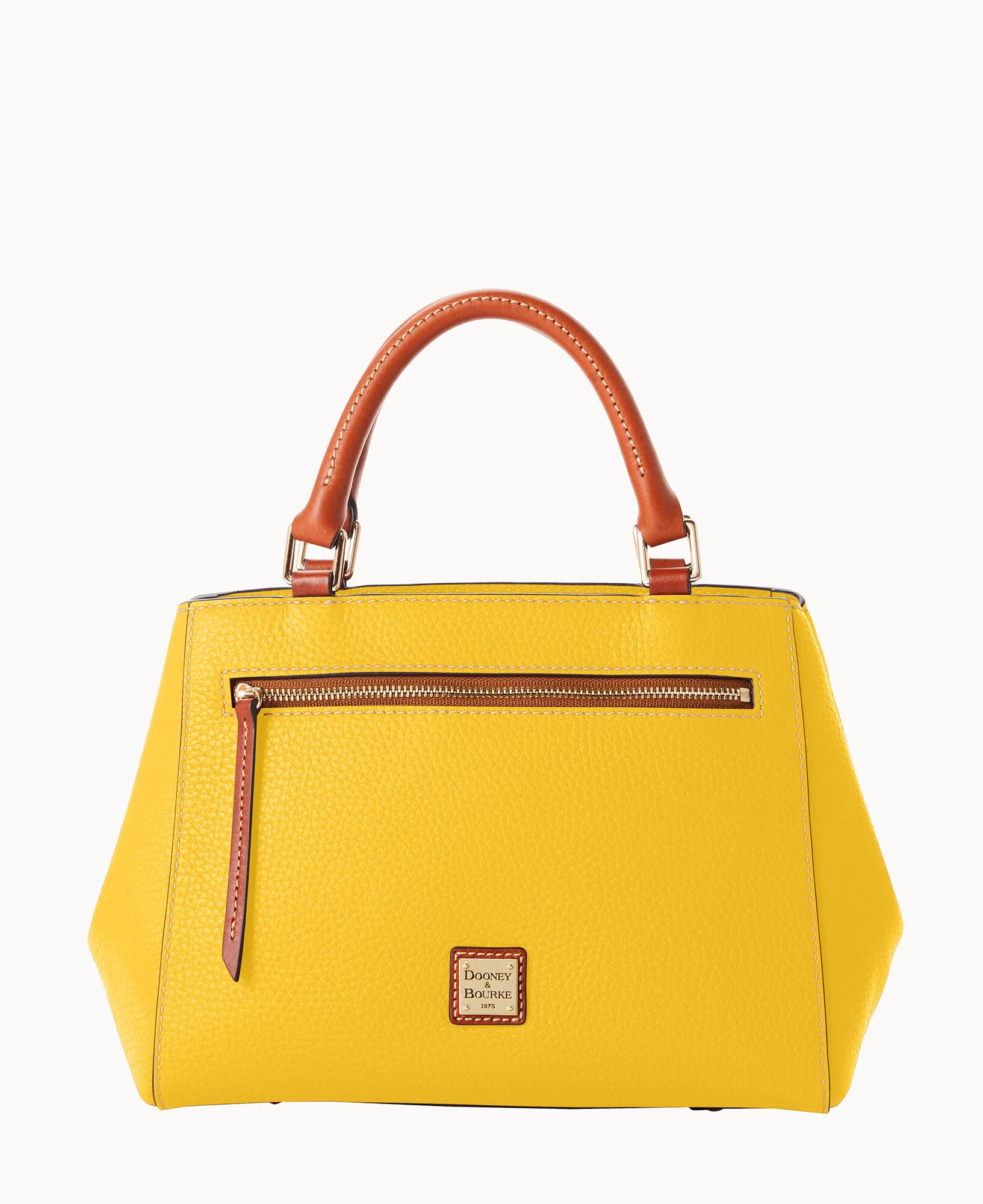 Pebble Grain Small Zip Satchel - Image 141