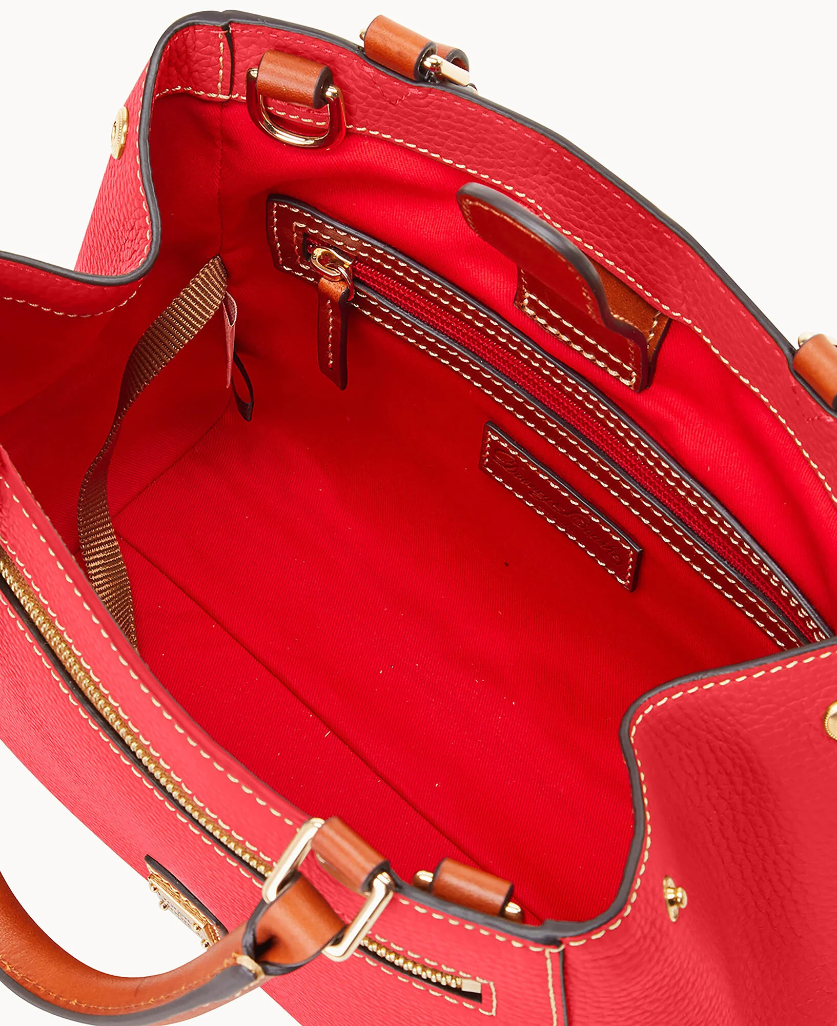 Pebble Grain Small Zip Satchel - Image 148