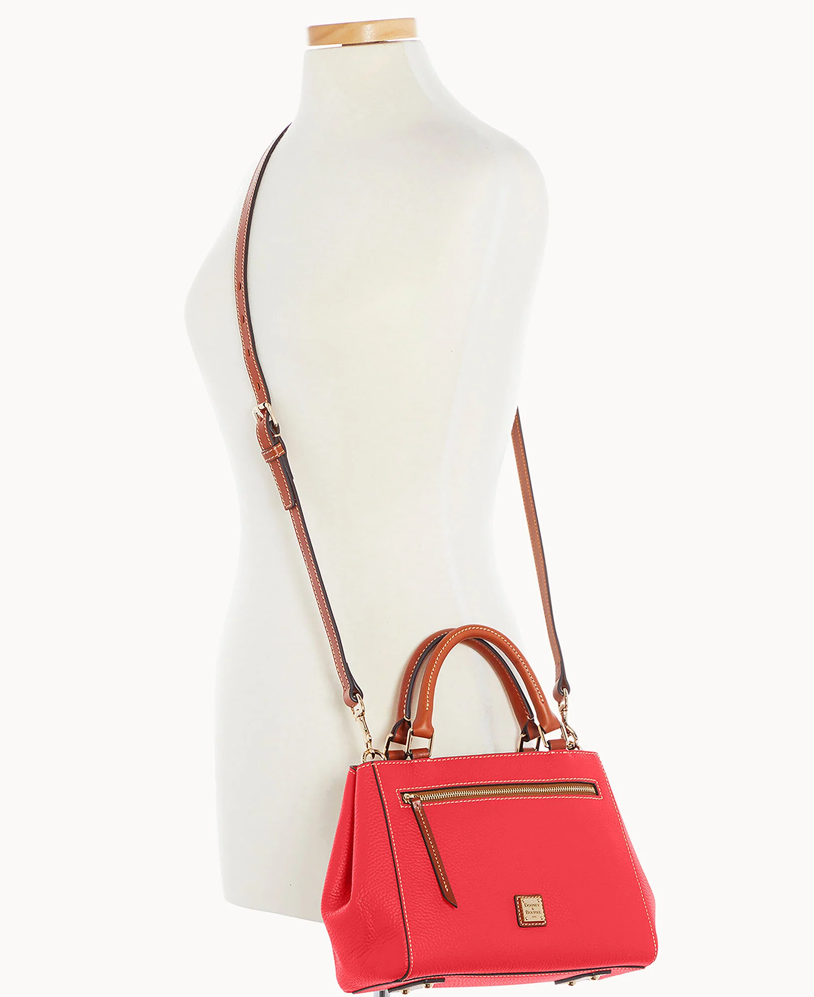 Pebble Grain Small Zip Satchel - Image 150