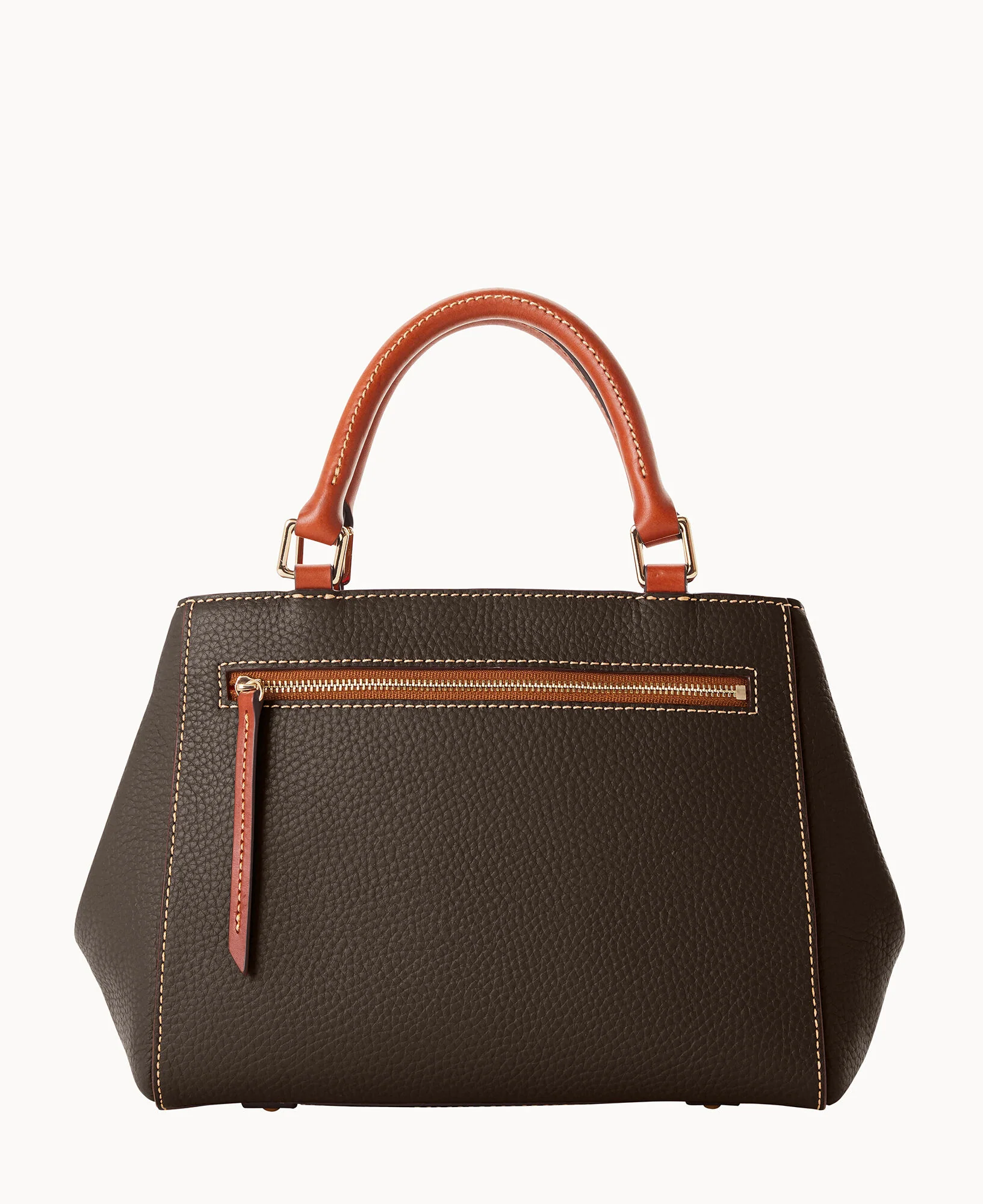 Pebble Grain Small Zip Satchel - Image 39