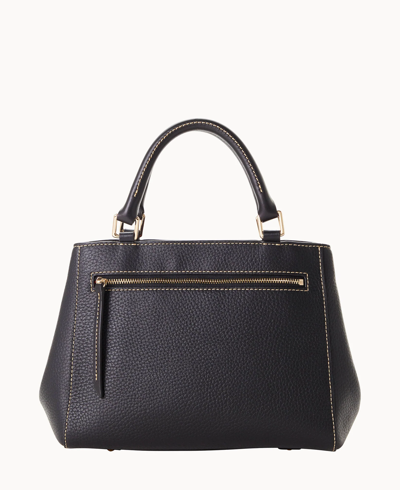 Pebble Grain Small Zip Satchel - Image 4