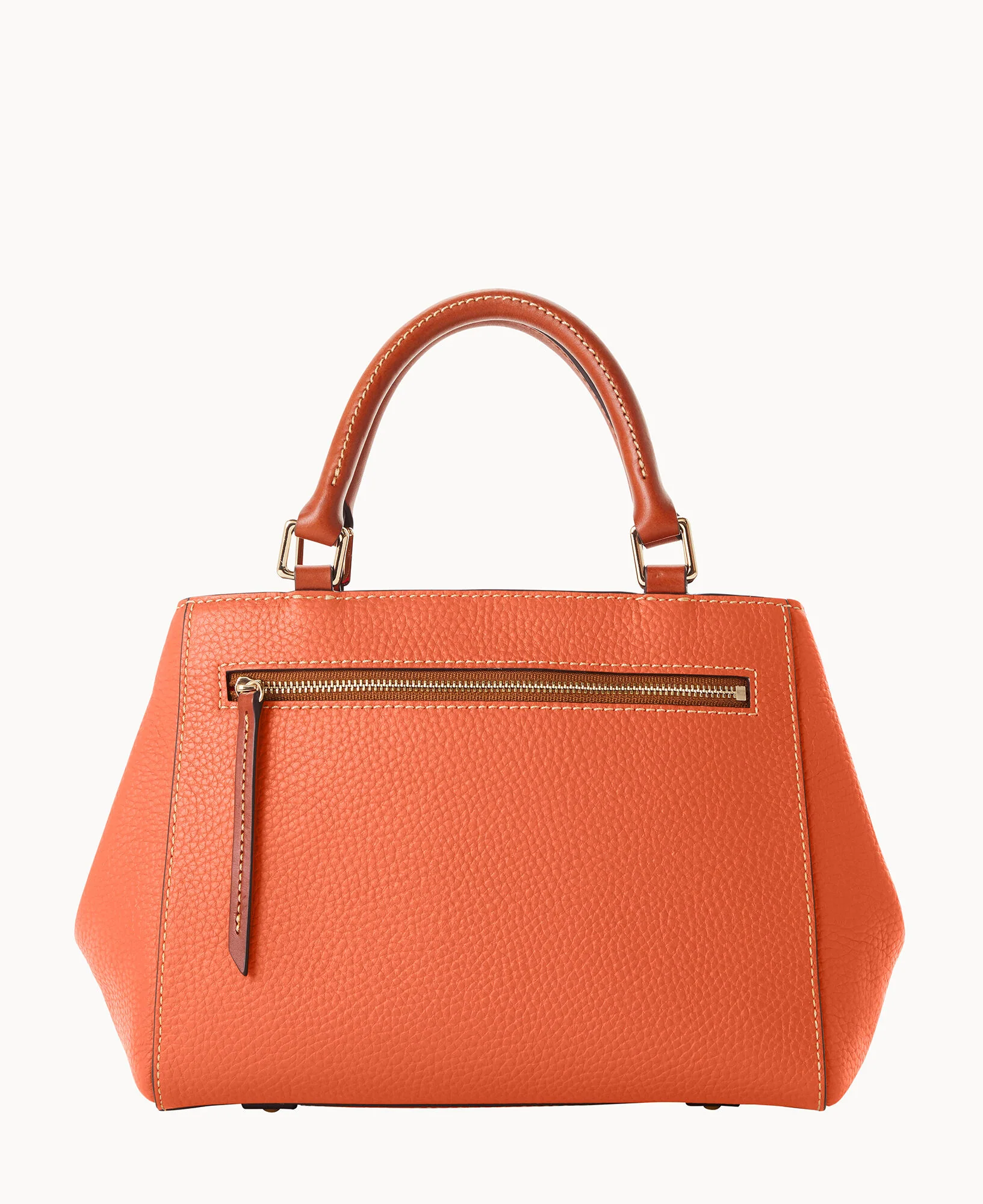 Pebble Grain Small Zip Satchel - Image 44