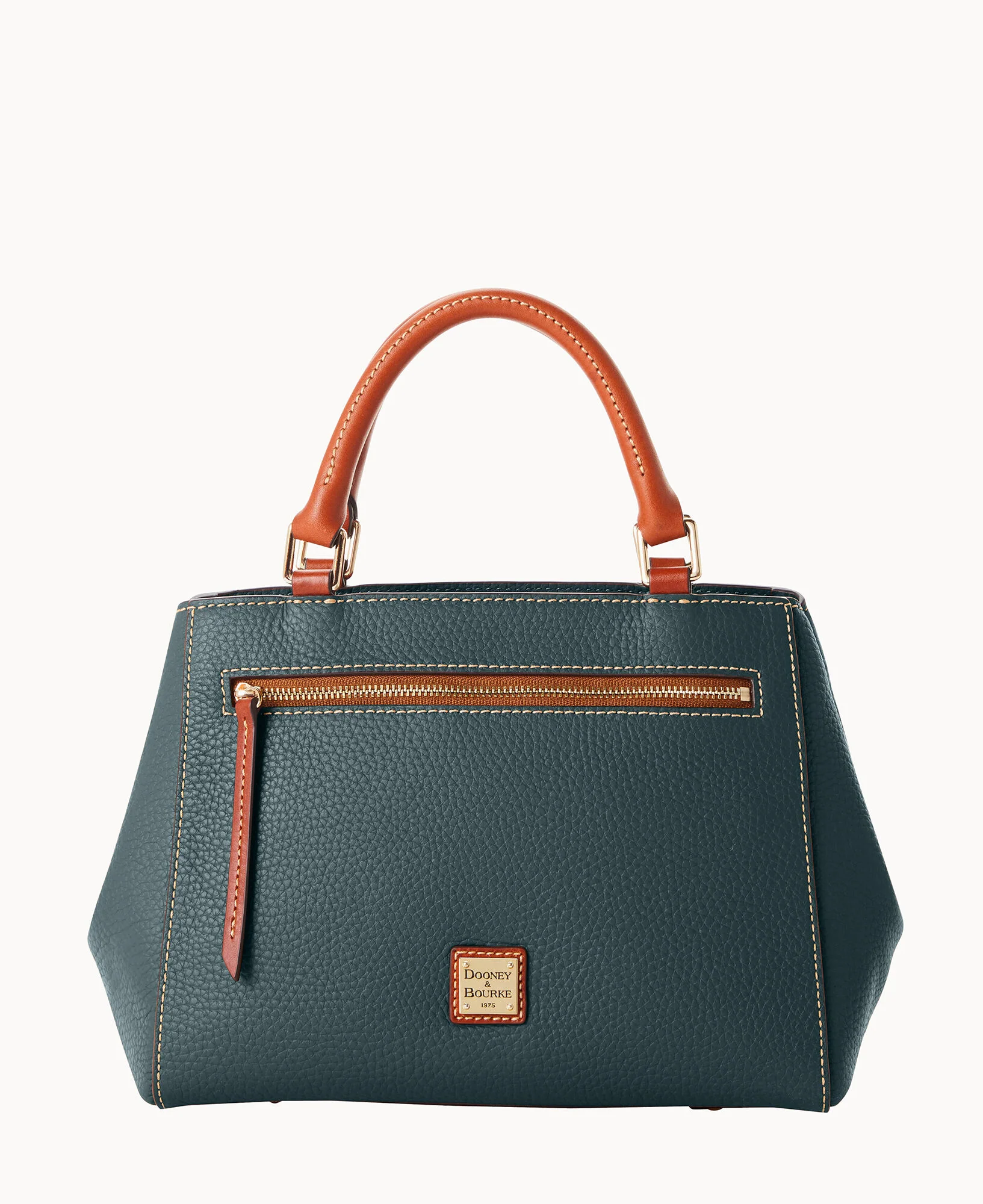 Pebble Grain Small Zip Satchel - Image 51