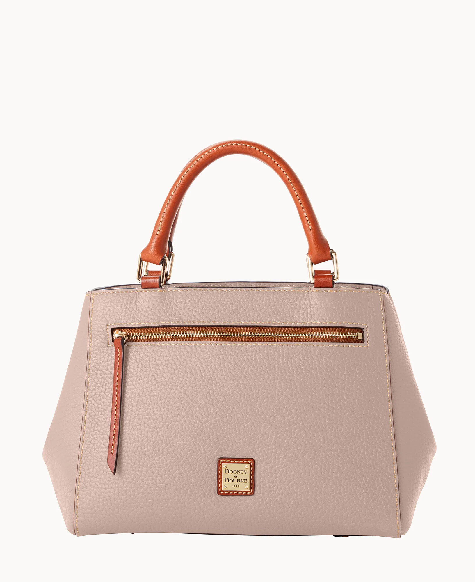 Pebble Grain Small Zip Satchel - Image 76