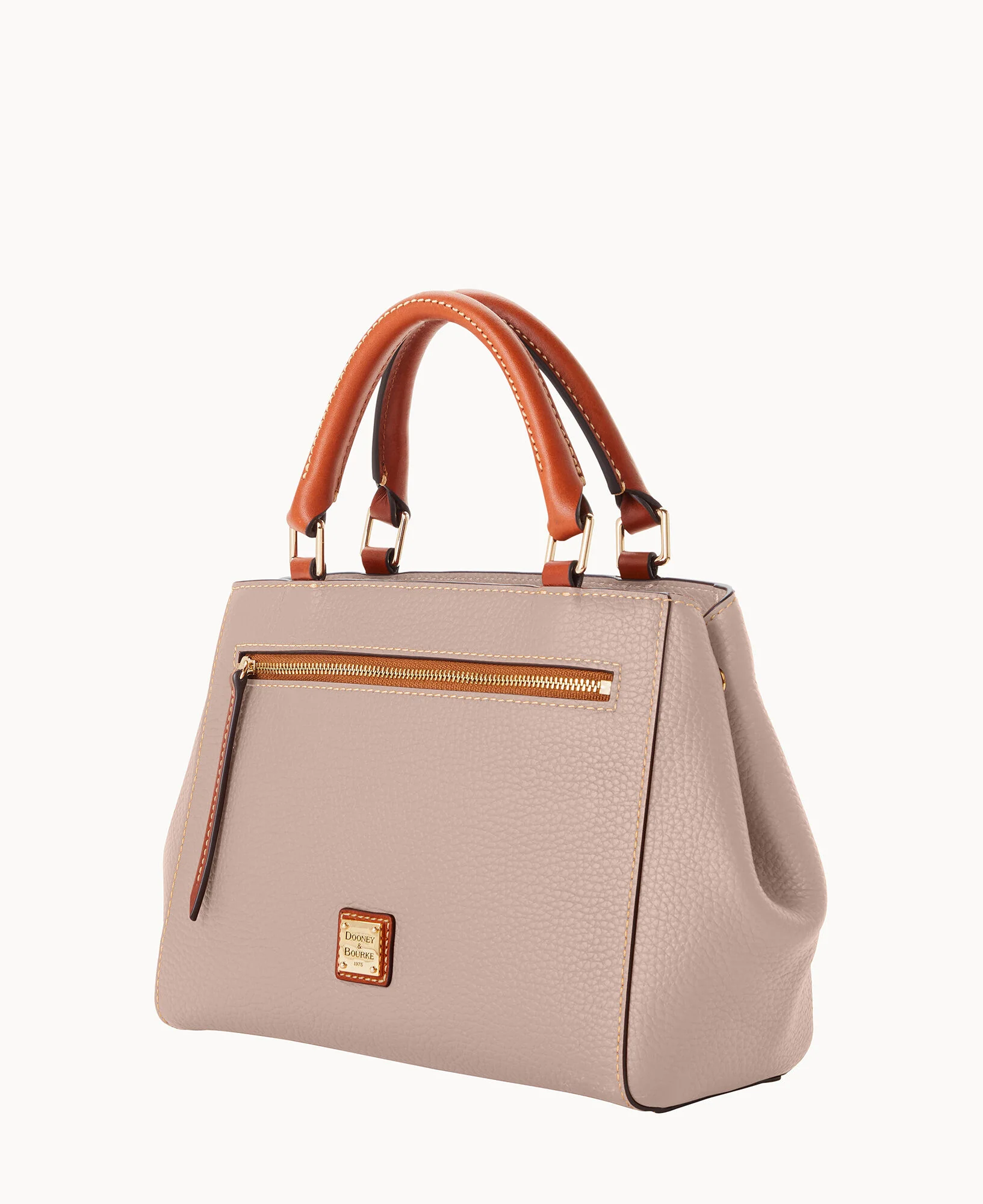 Pebble Grain Small Zip Satchel - Image 77