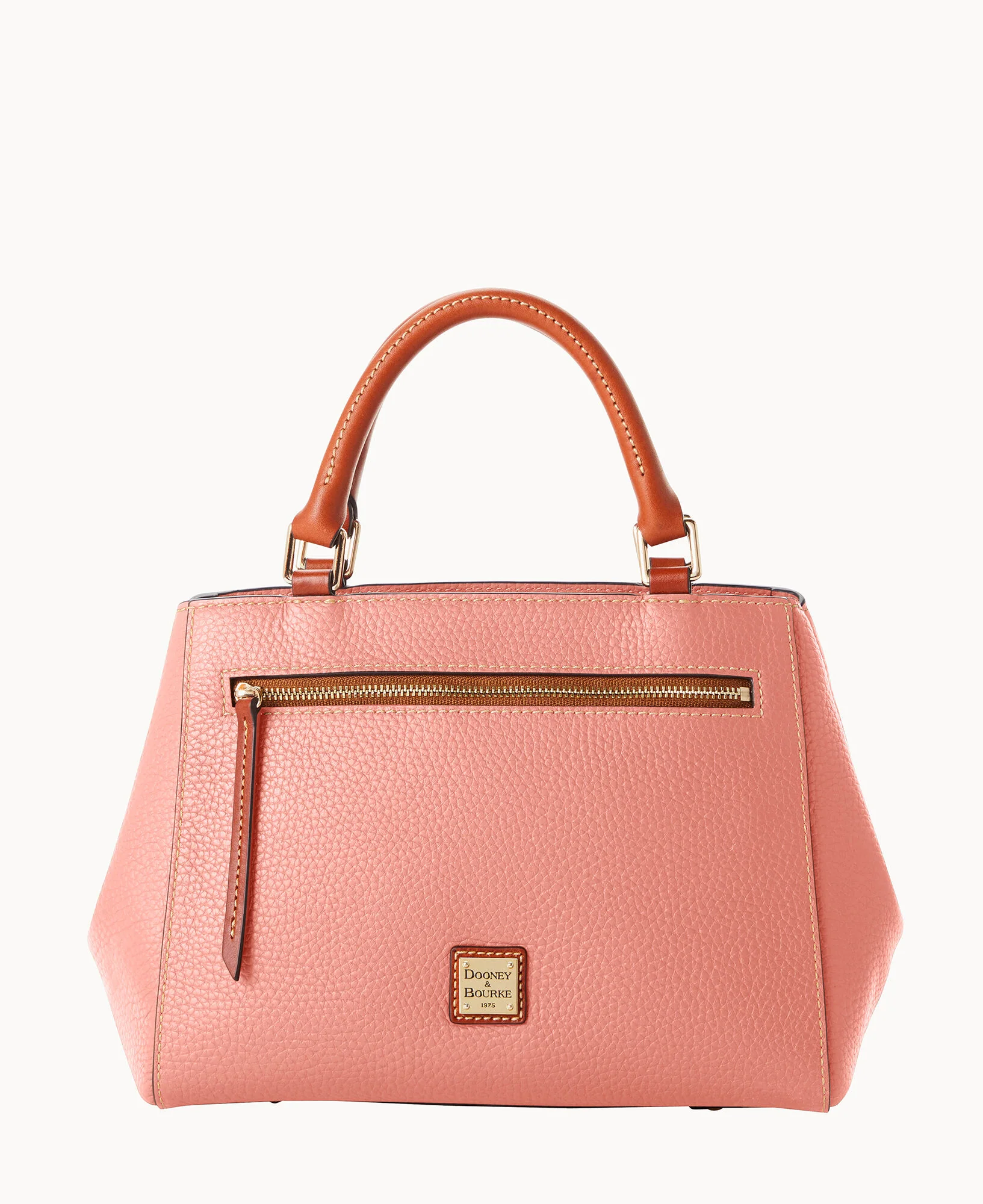 Pebble Grain Small Zip Satchel - Image 81