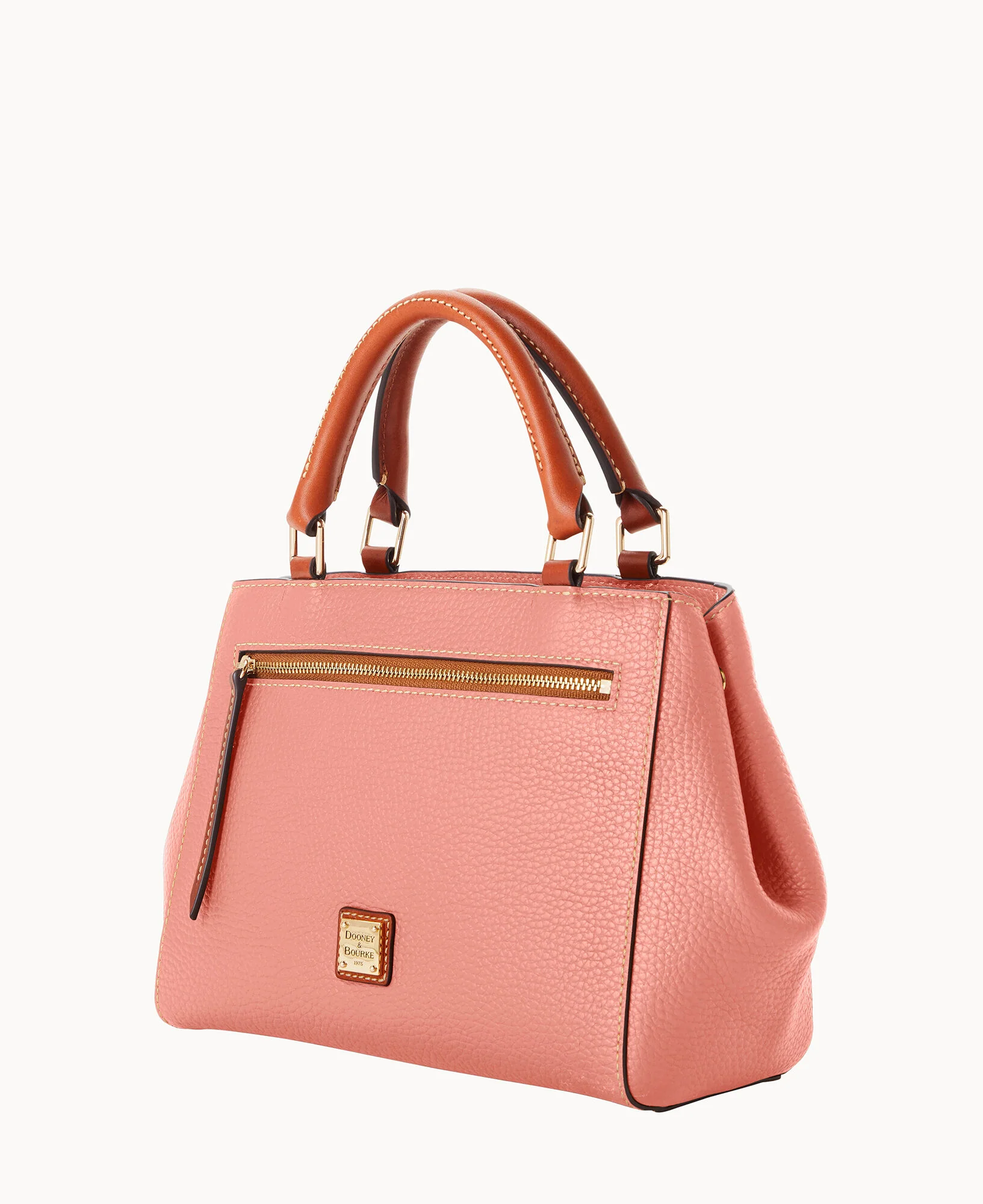 Pebble Grain Small Zip Satchel - Image 82