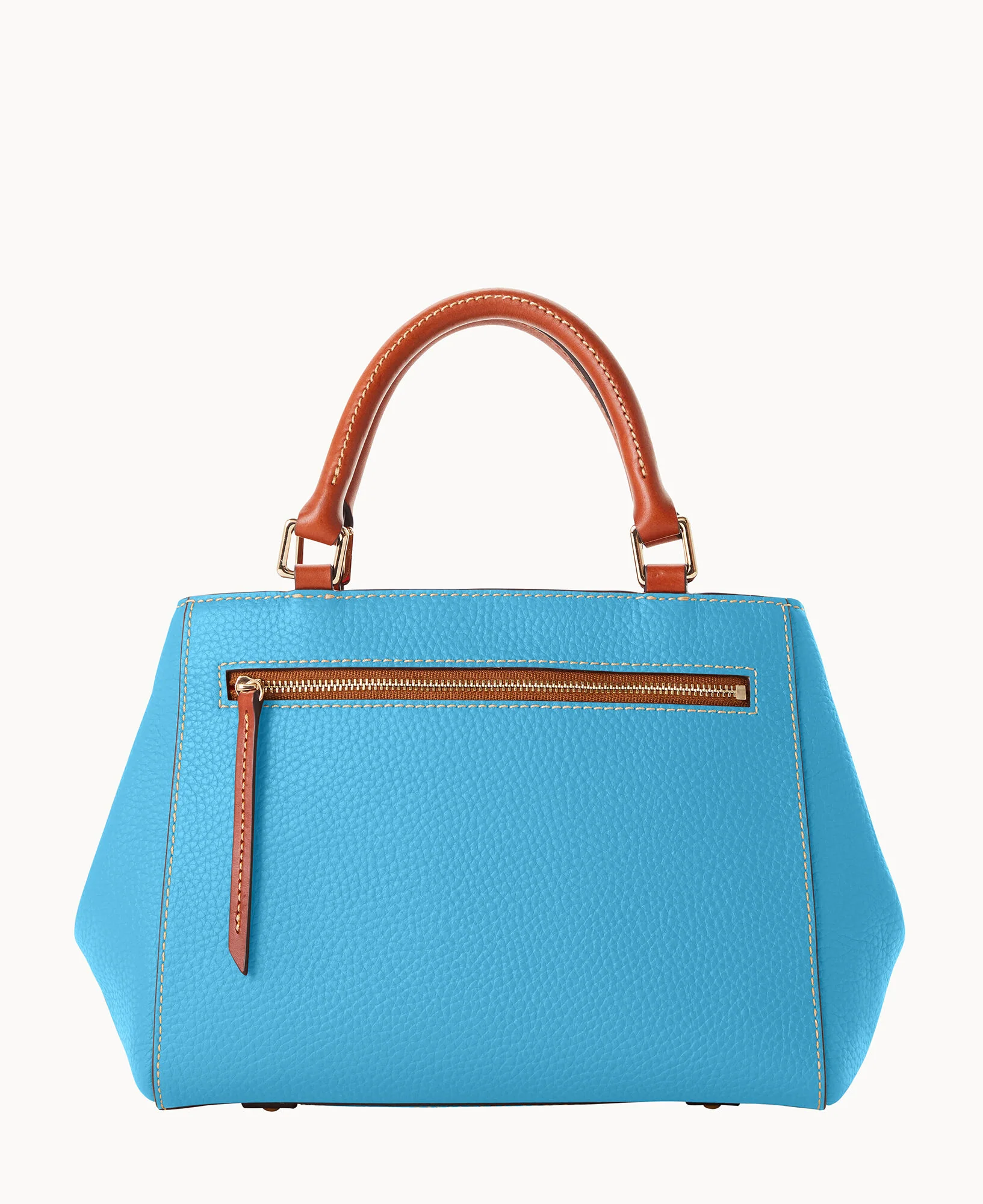Pebble Grain Small Zip Satchel - Image 94