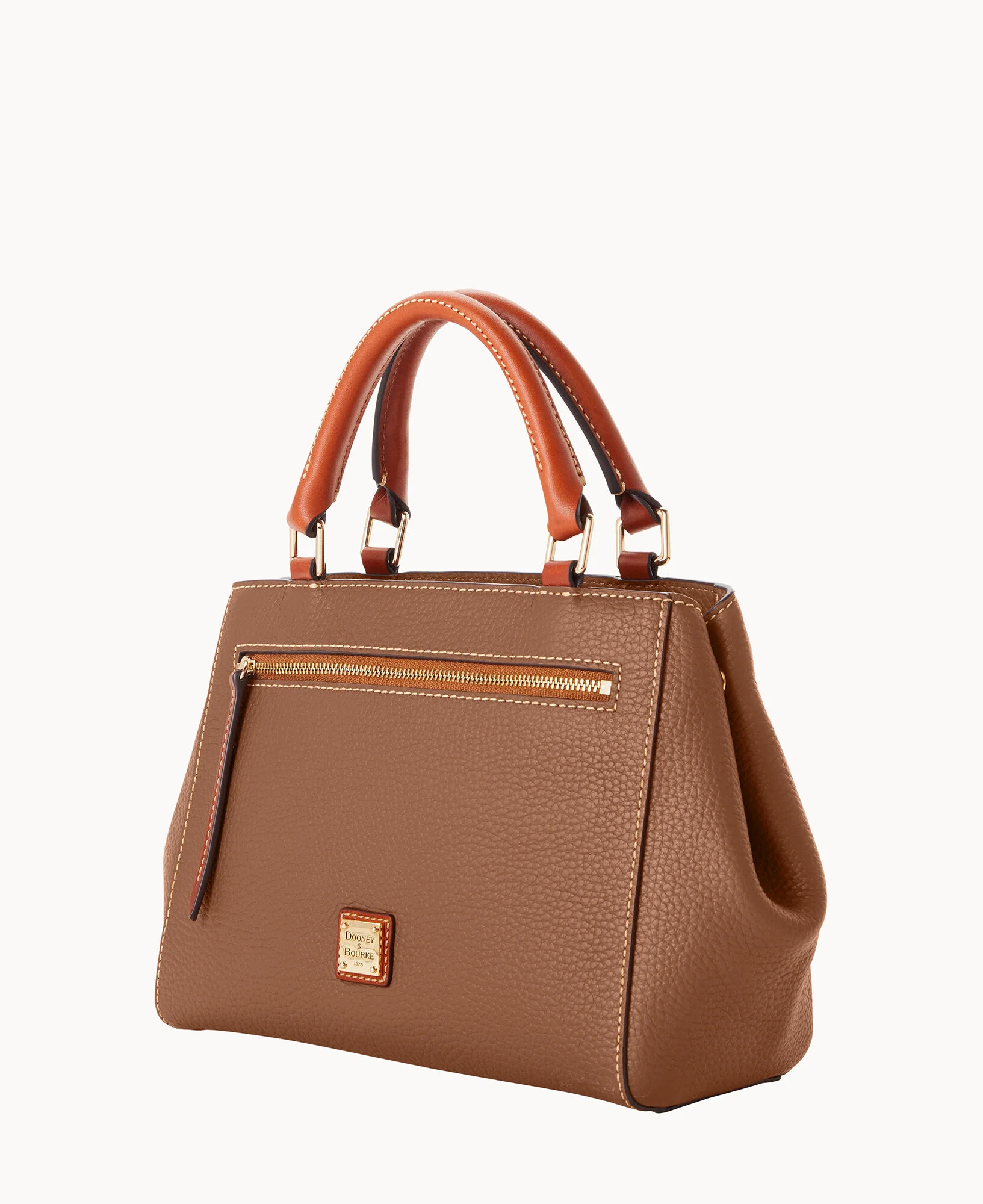 Pebble Grain Small Zip Satchel - Image 97