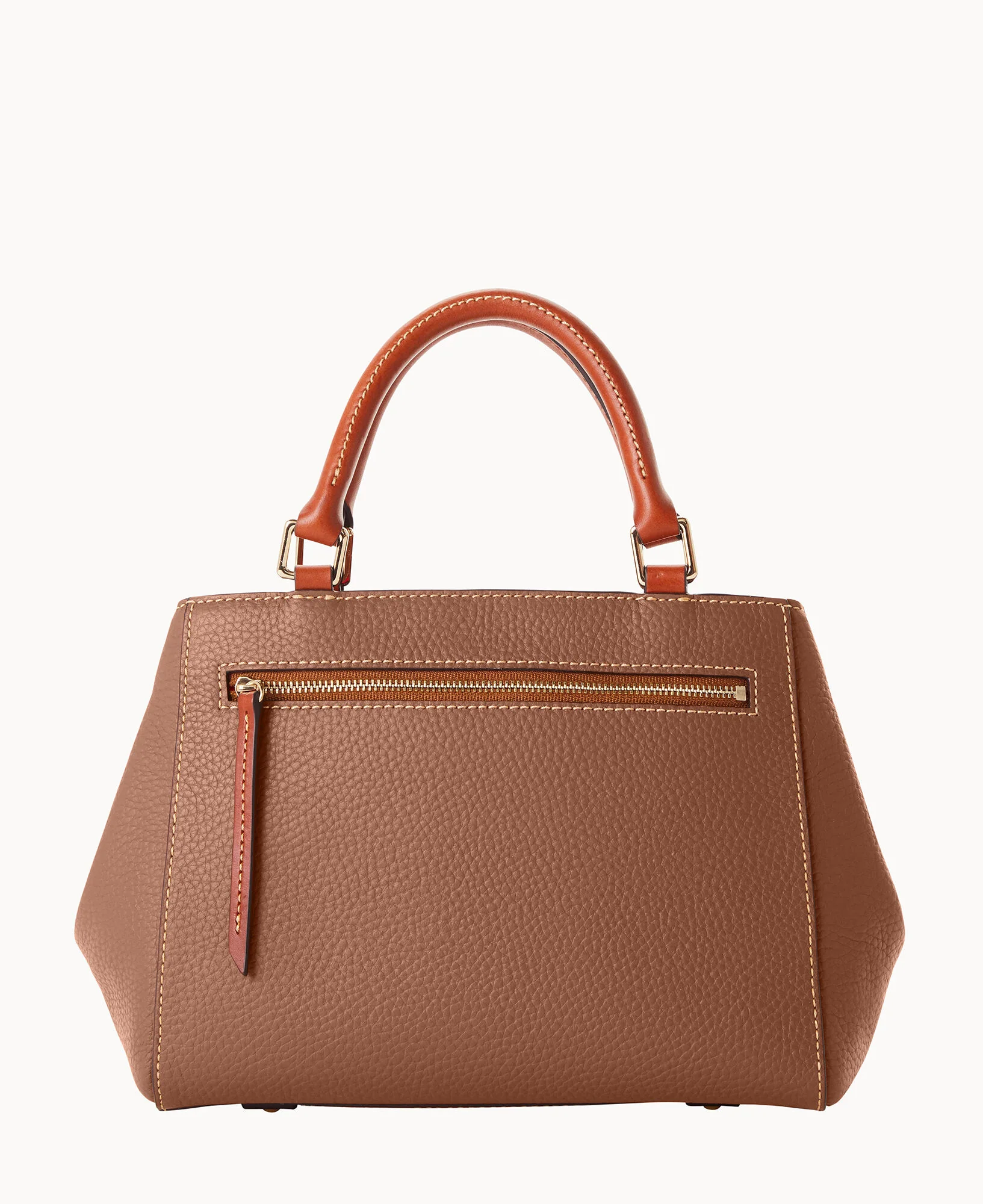 Pebble Grain Small Zip Satchel - Image 99