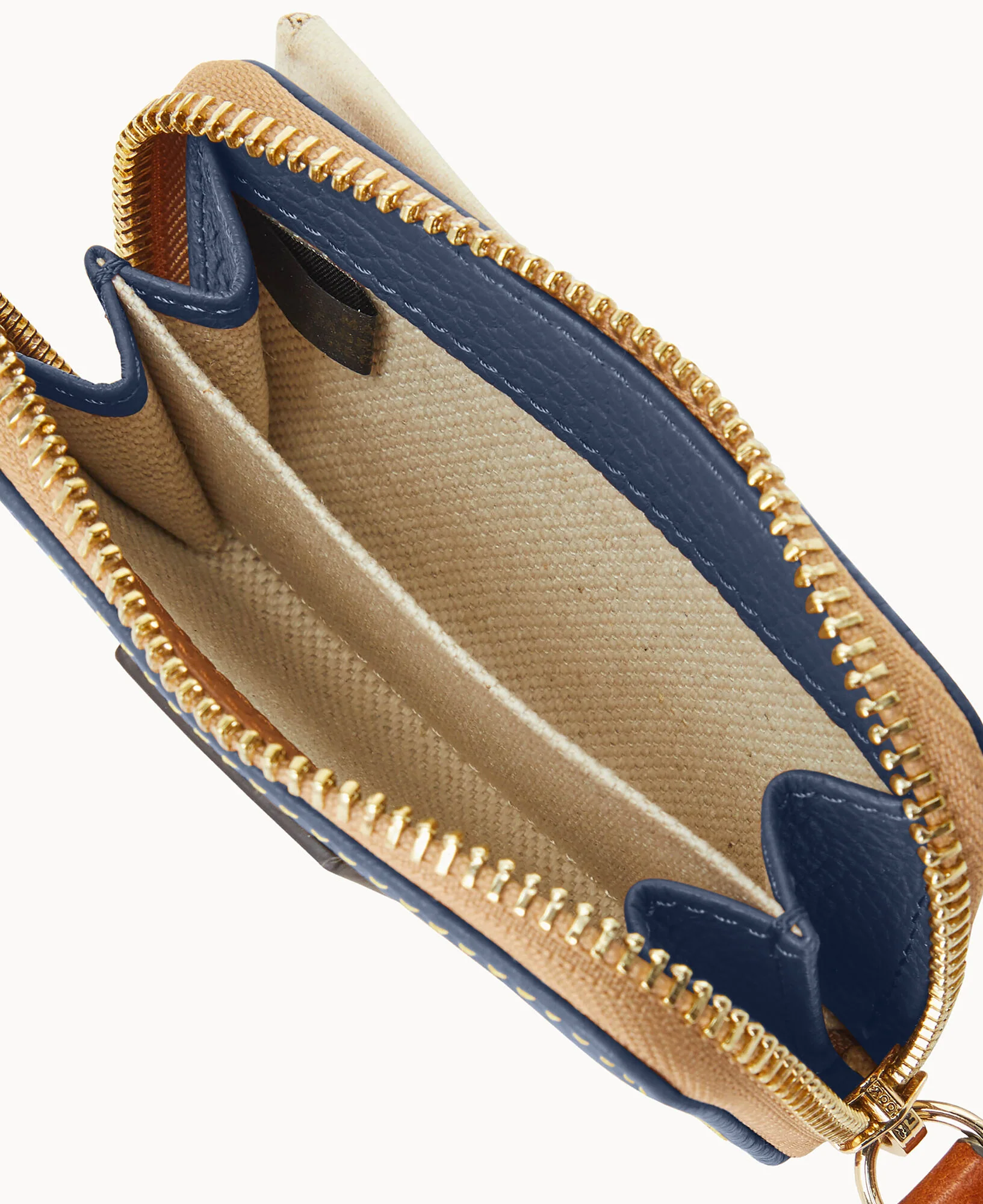 Pebble Grain Zip Around Credit Card Case - Image 33