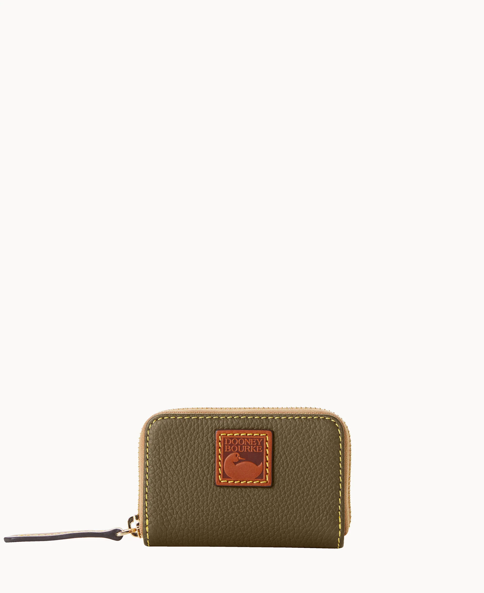 Pebble Grain Zip Around Credit Card Case - Image 34