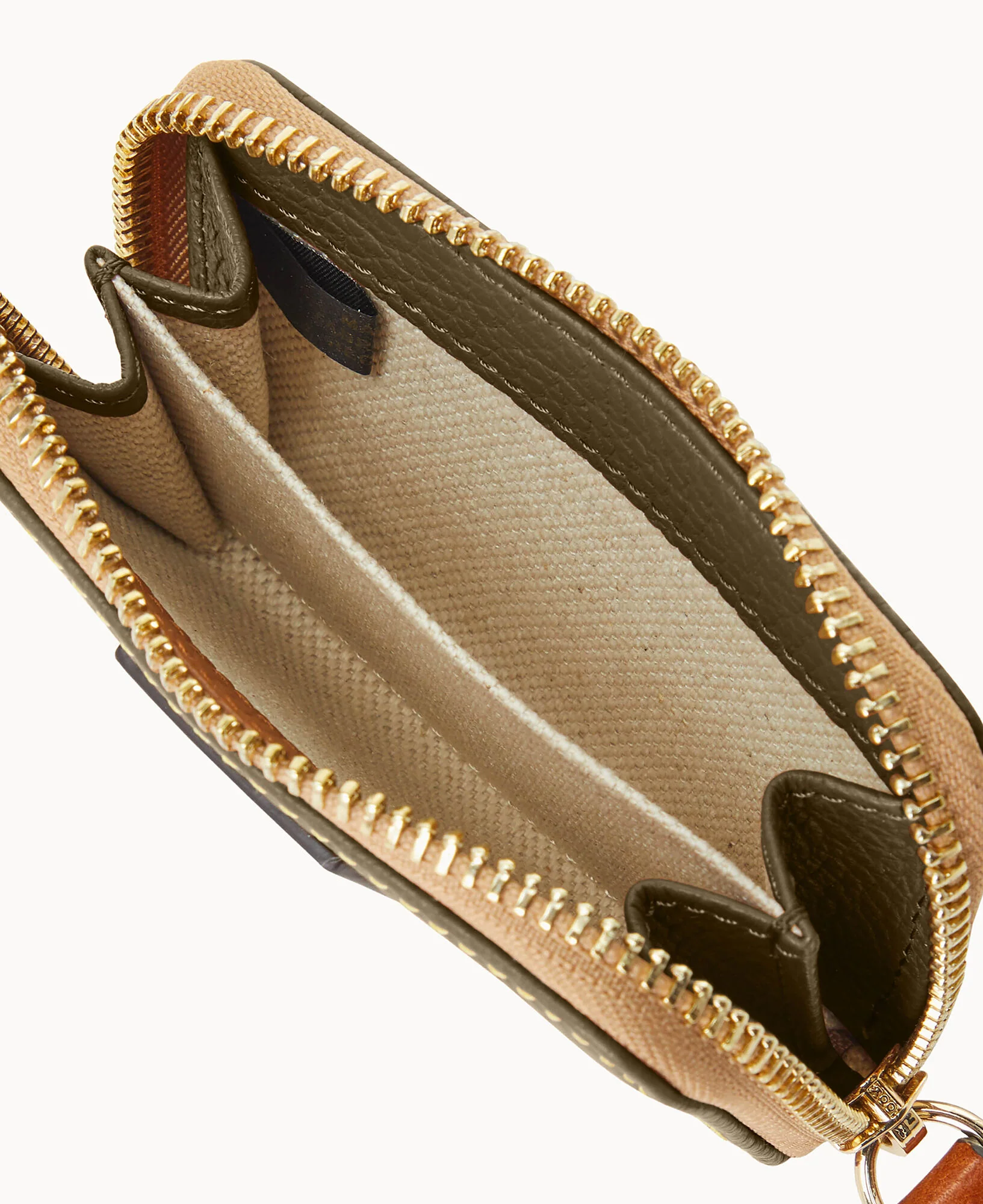 Pebble Grain Zip Around Credit Card Case - Image 36