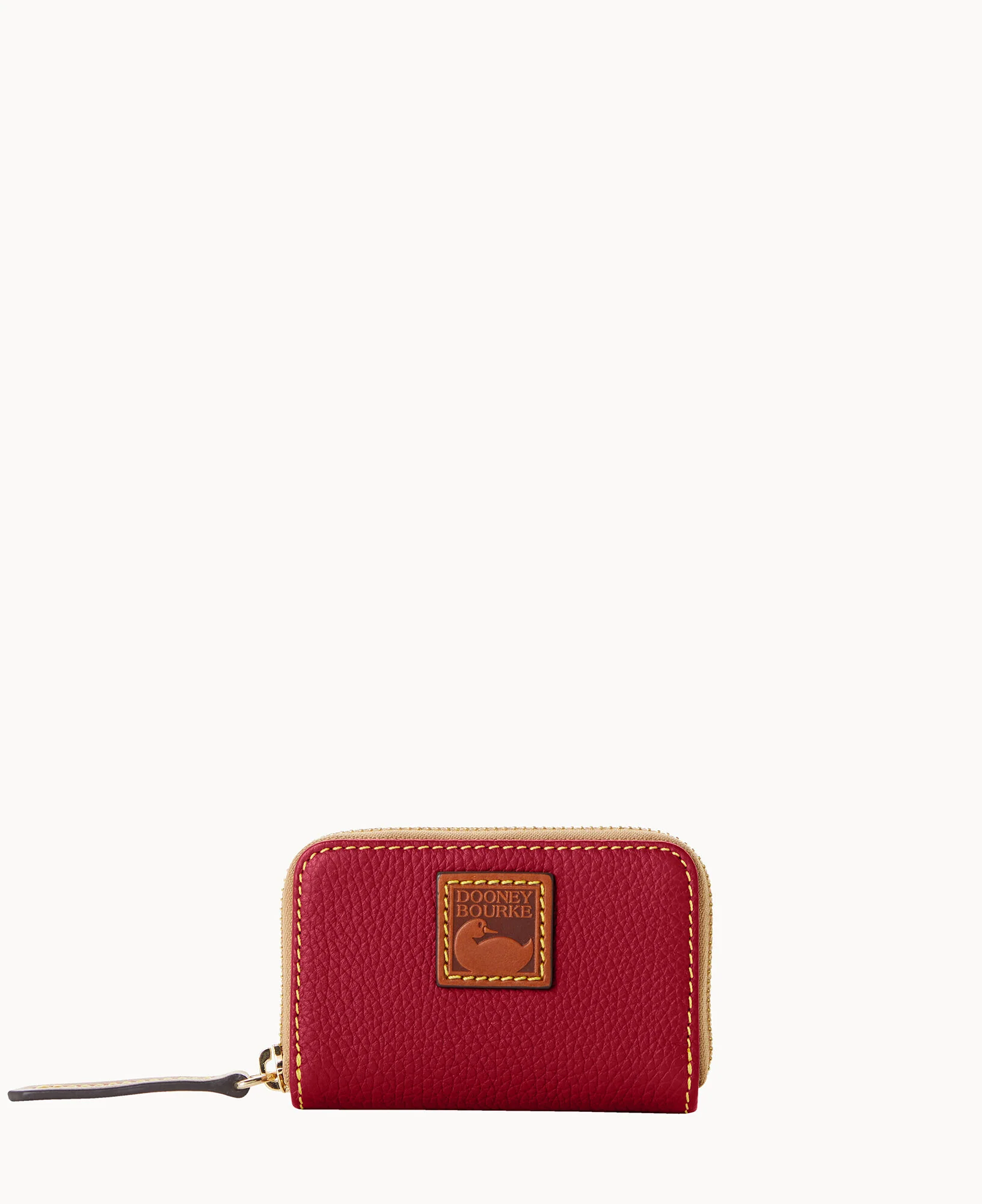 Pebble Grain Zip Around Credit Card Case - Image 37