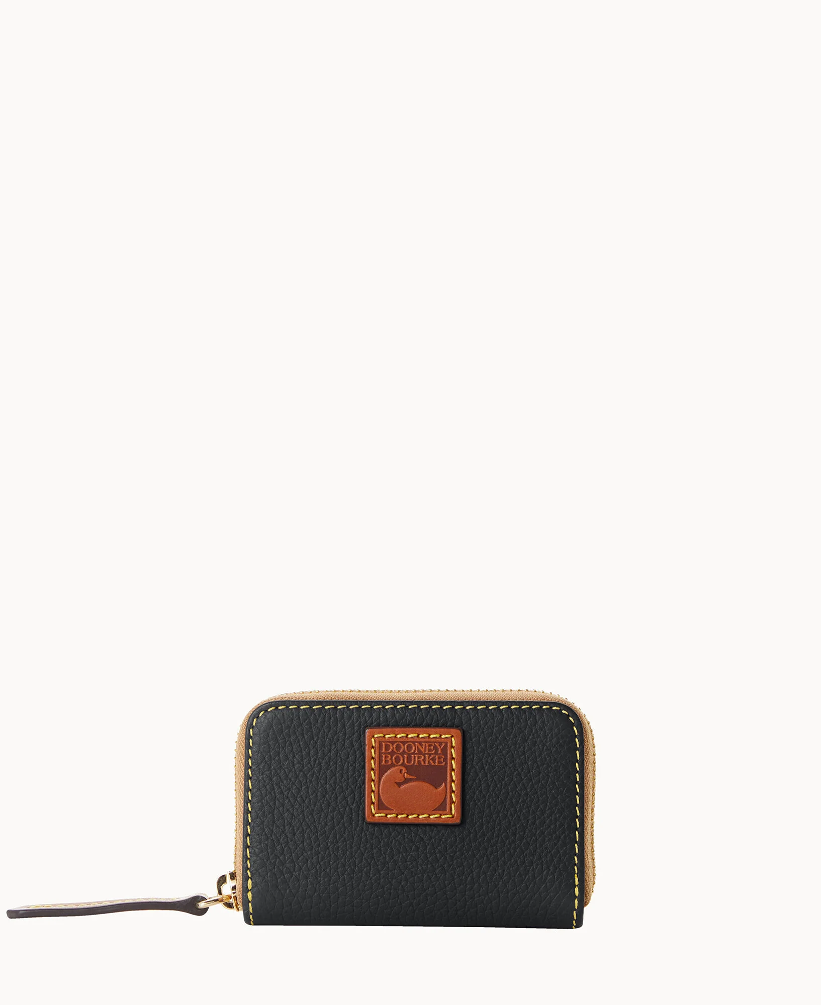 Pebble Grain Zip Around Credit Card Case - Image 7